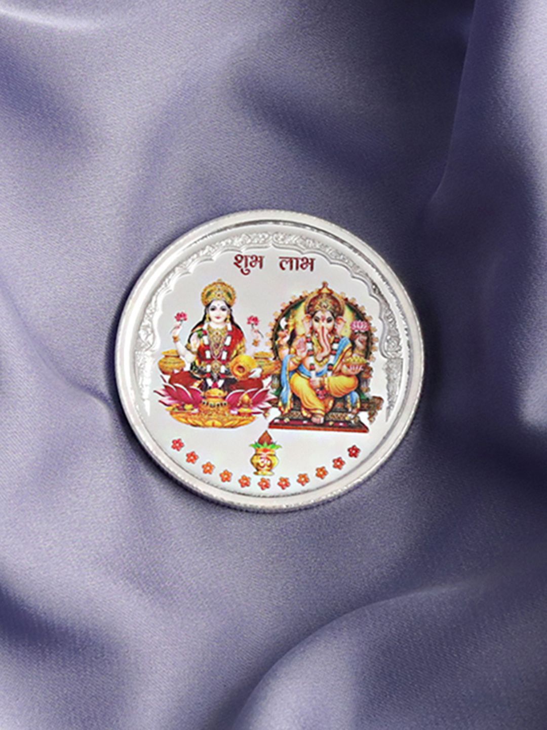 

Zavya Laxmi & Ganesh 925 Sterling Silver Coin - 20 g