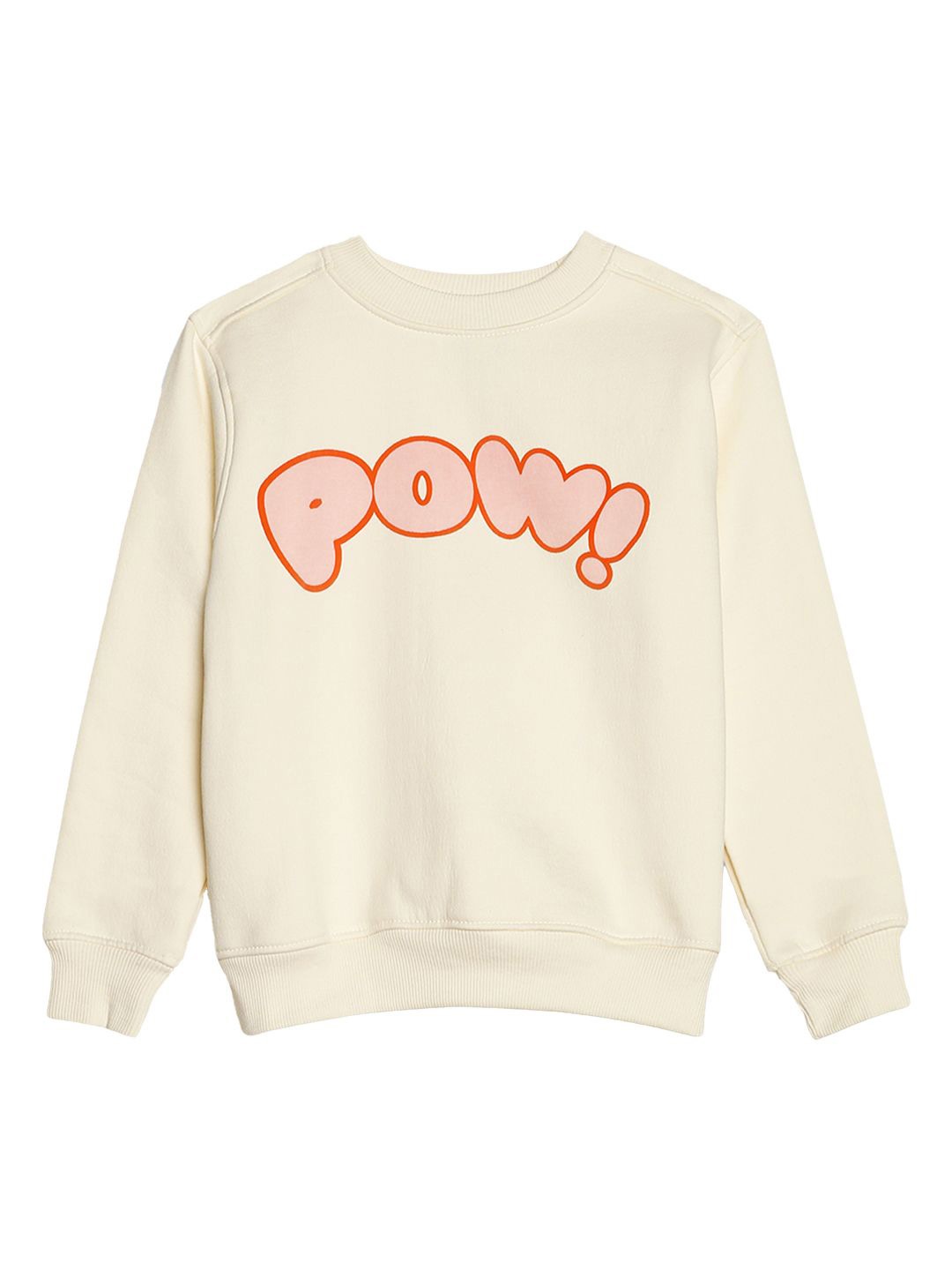 

Guugly Wuugly Girls Printed Sweatshirt, Cream