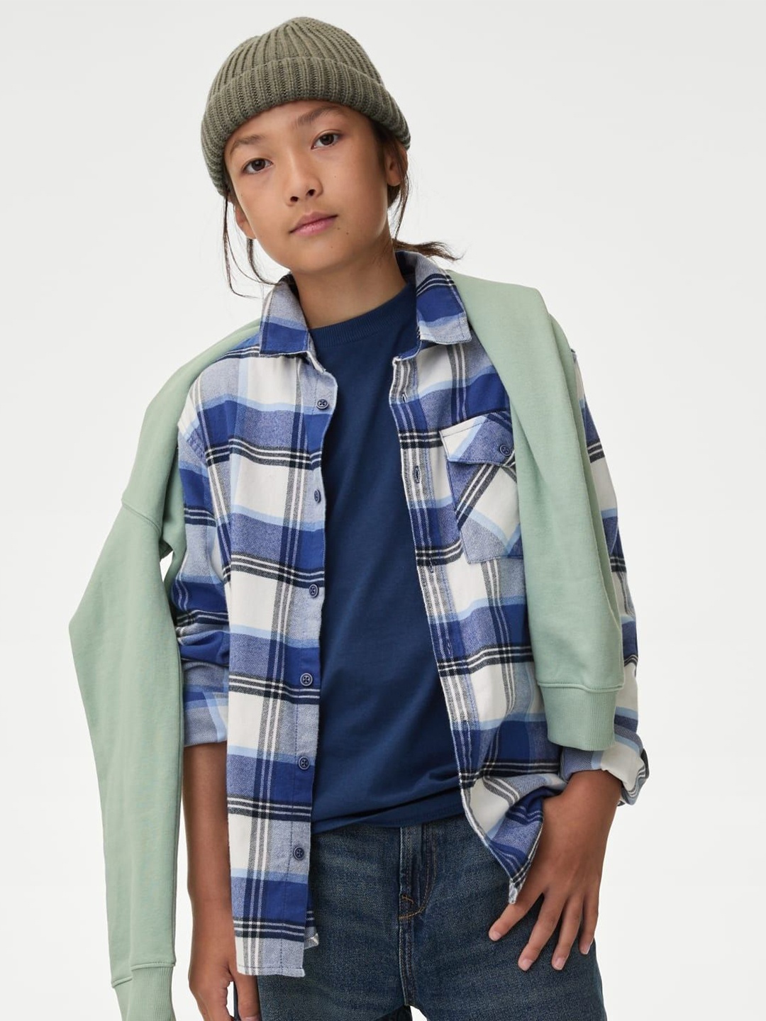 

Marks & Spencer Boys Opaque Casual Shirt, Blue