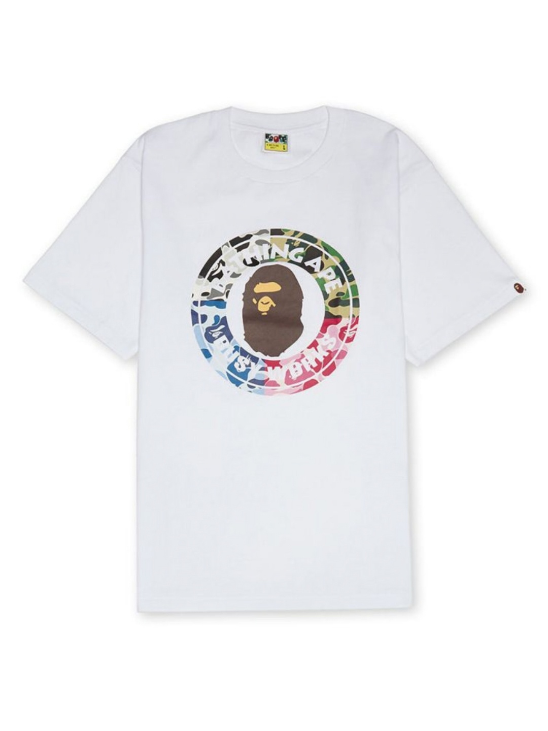 

Bape Unisex ABC Camo Crazy Busy Work Tee, White