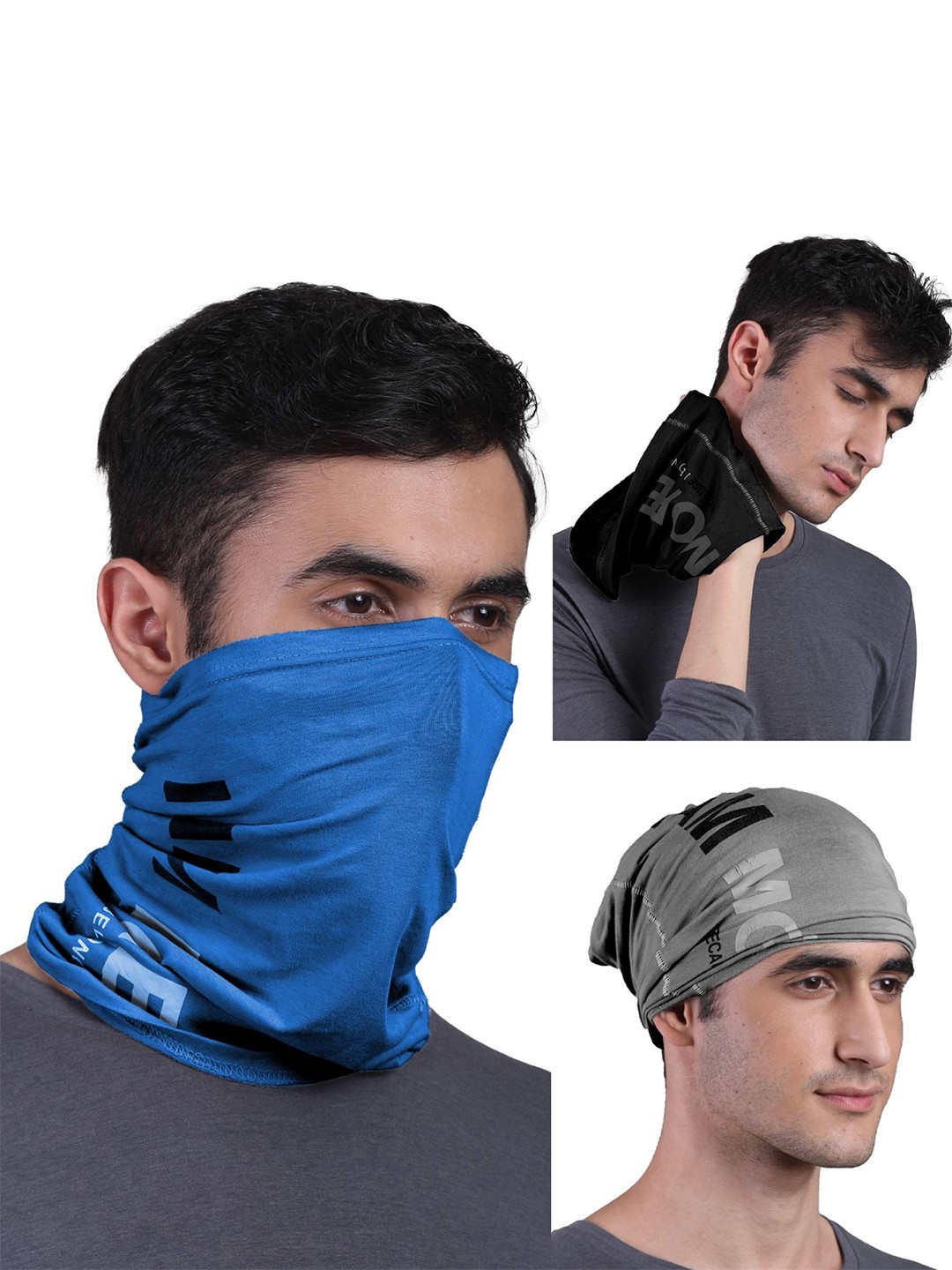 

FREECULTR Unisex Pack of 3 Bandana Headband, Black