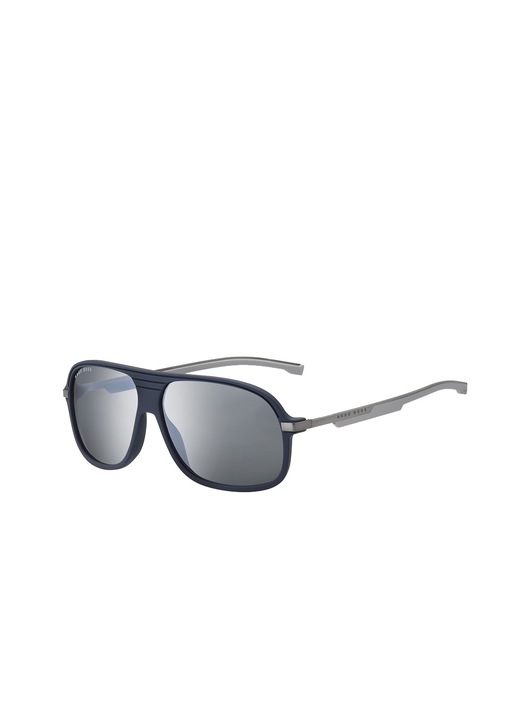 

HUGO Men Aviator Sunglasses with UV Protected Lens 203367FLL63DC, Blue