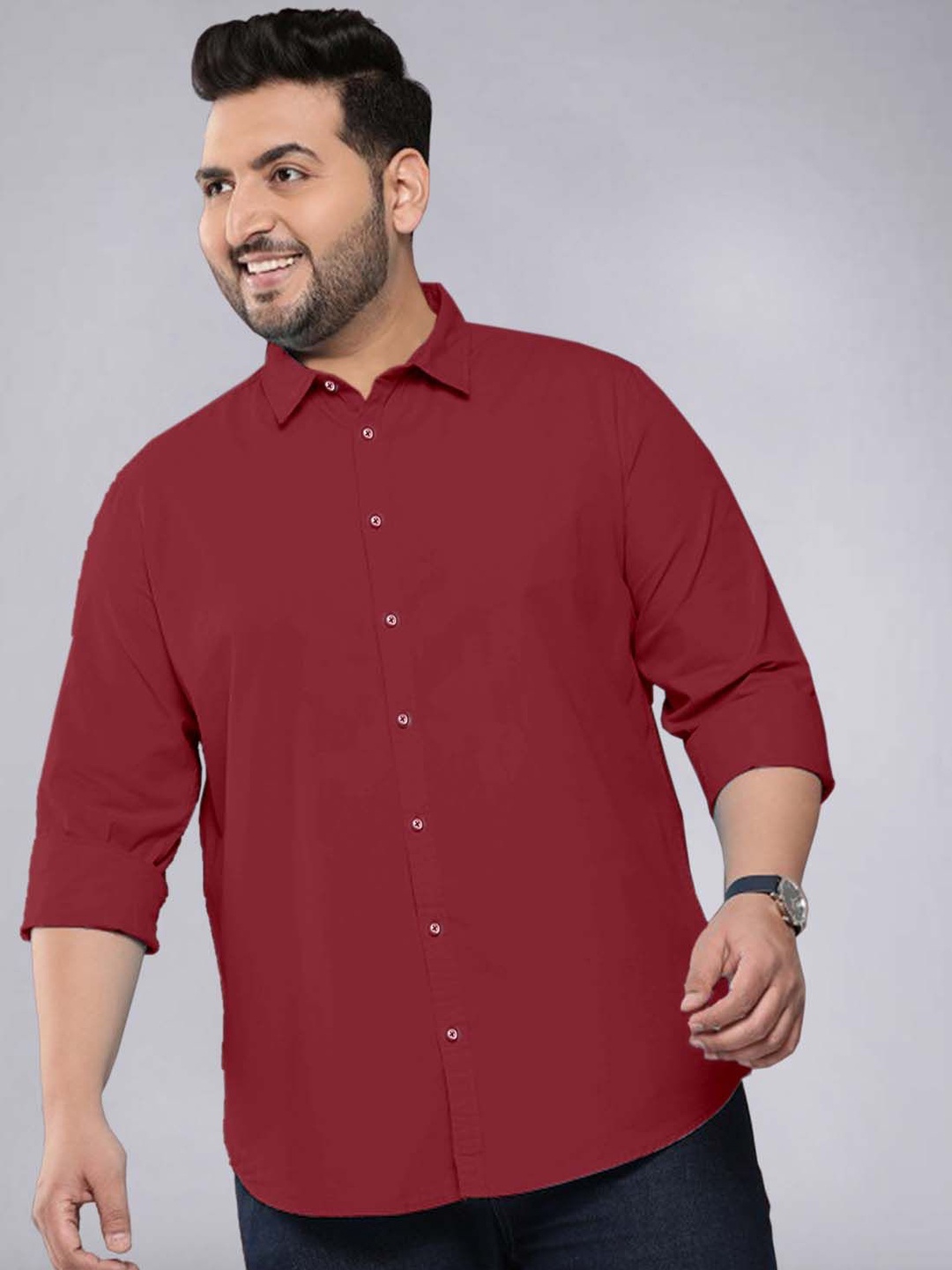 

ADWYN PETER Men Classic Opaque Casual Shirt, Red