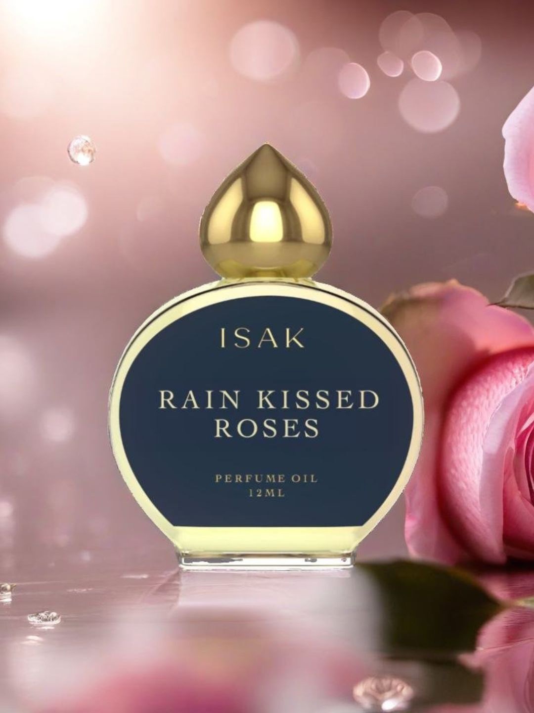 

Isak Rain Kissed Roses Attar - 12ml, Black