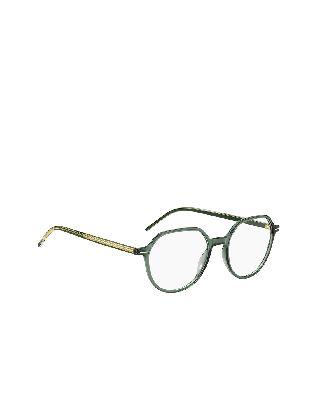 

HUGO Women Full Rim Round Frames, Green