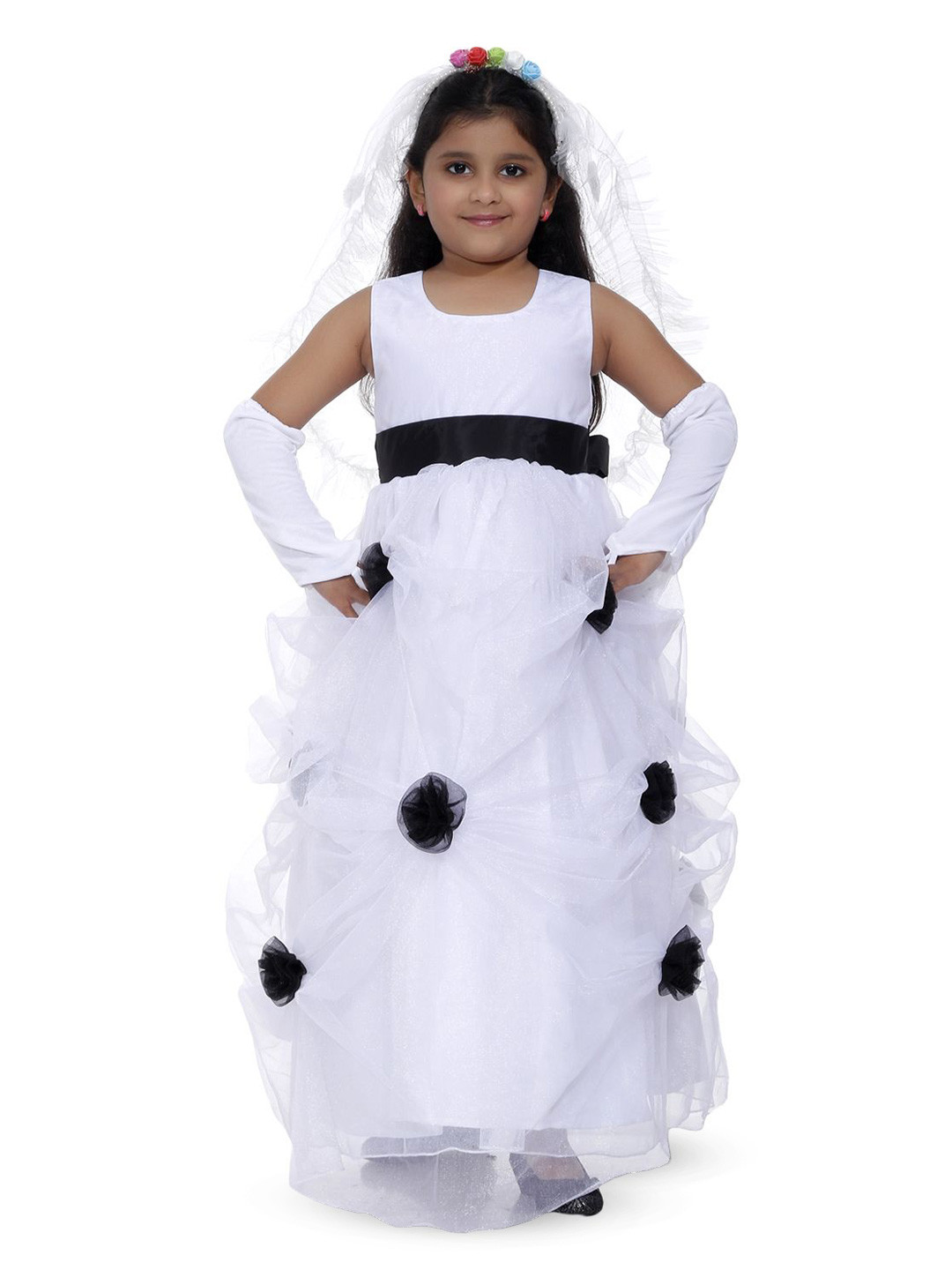 

Wish little Girls Net Gown Dress, White