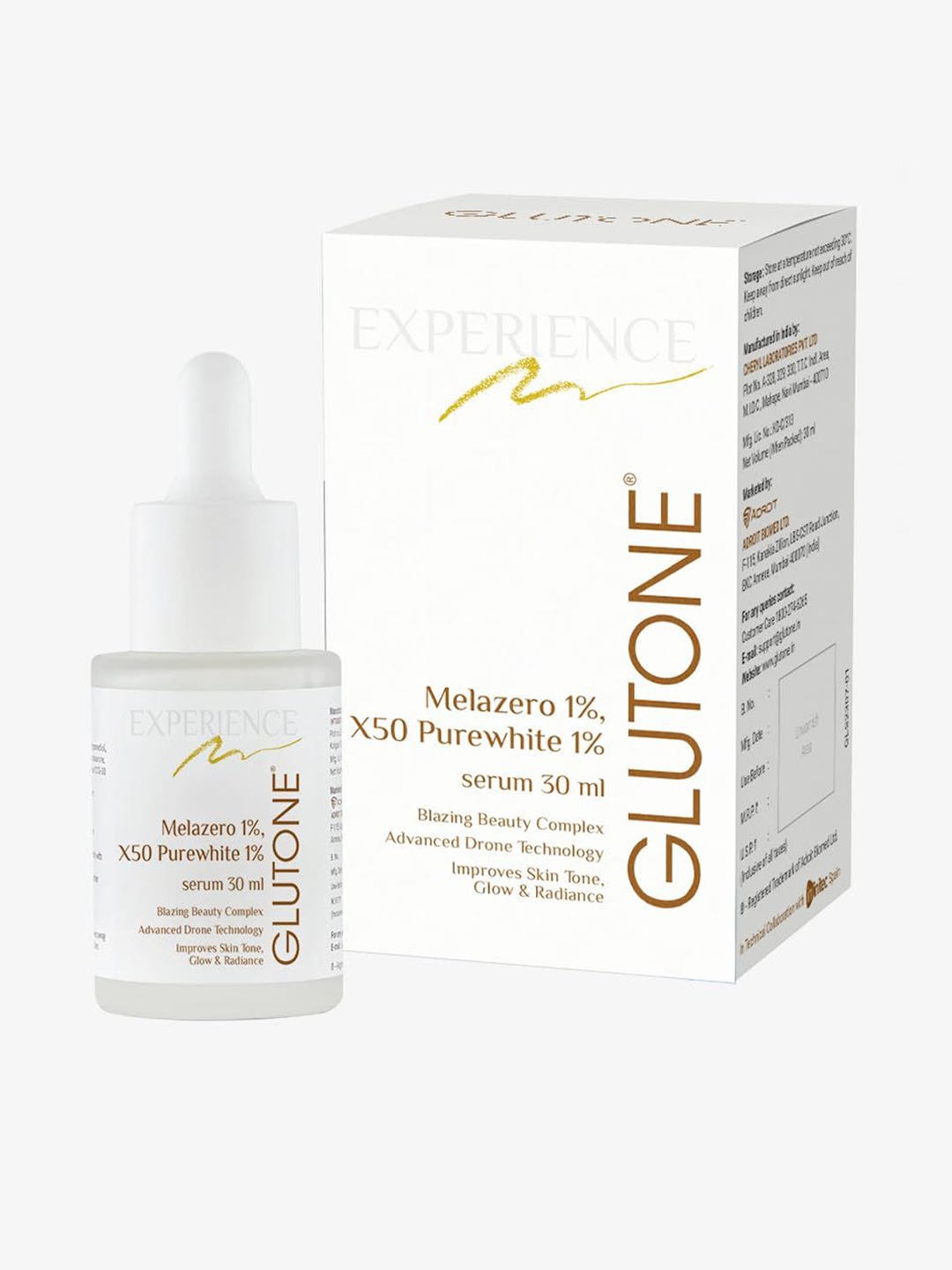 

GLUTONE Skin Brightening Serum with Liposomal Glutathione - 30 ml, White