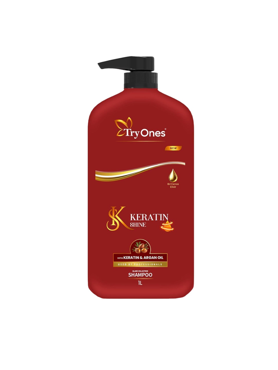 

TRYONES Keratin Shampoo- 1L, Maroon