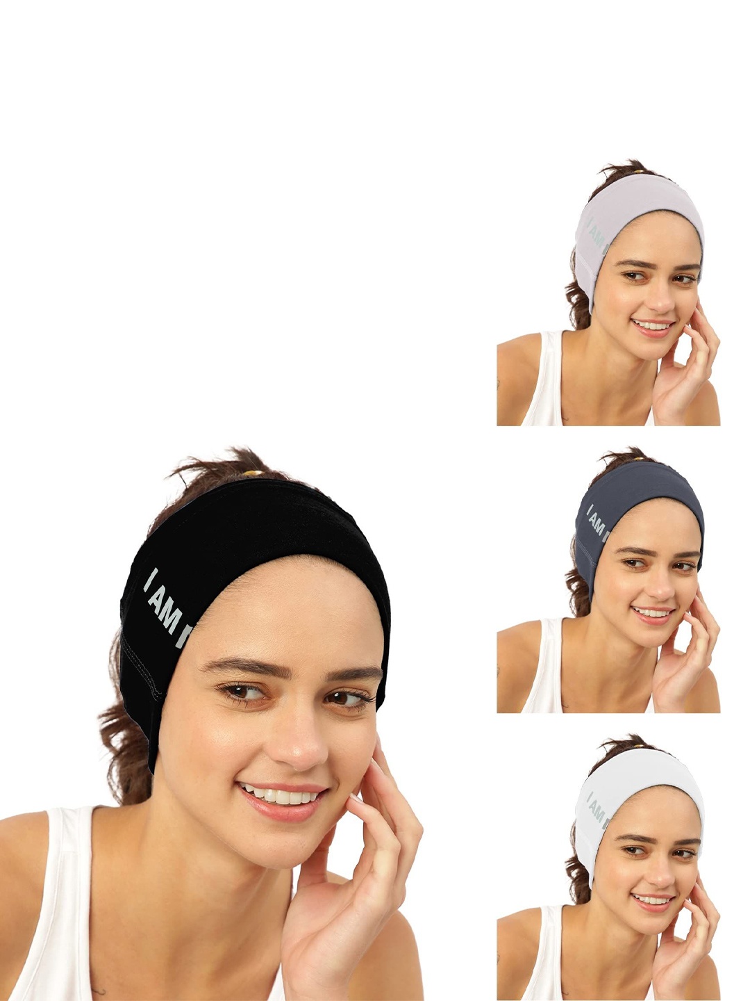 

FREECULTR Pack Of 4 Unisex Bandana Headband, White