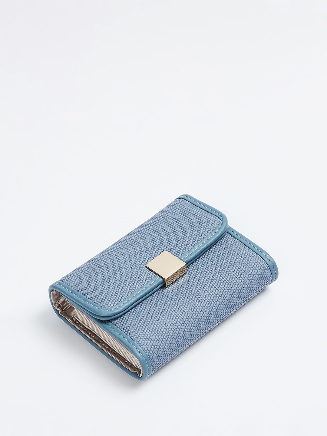 

Ginger by Lifestyle Women Synthetic Two Fold Wallet, Blue