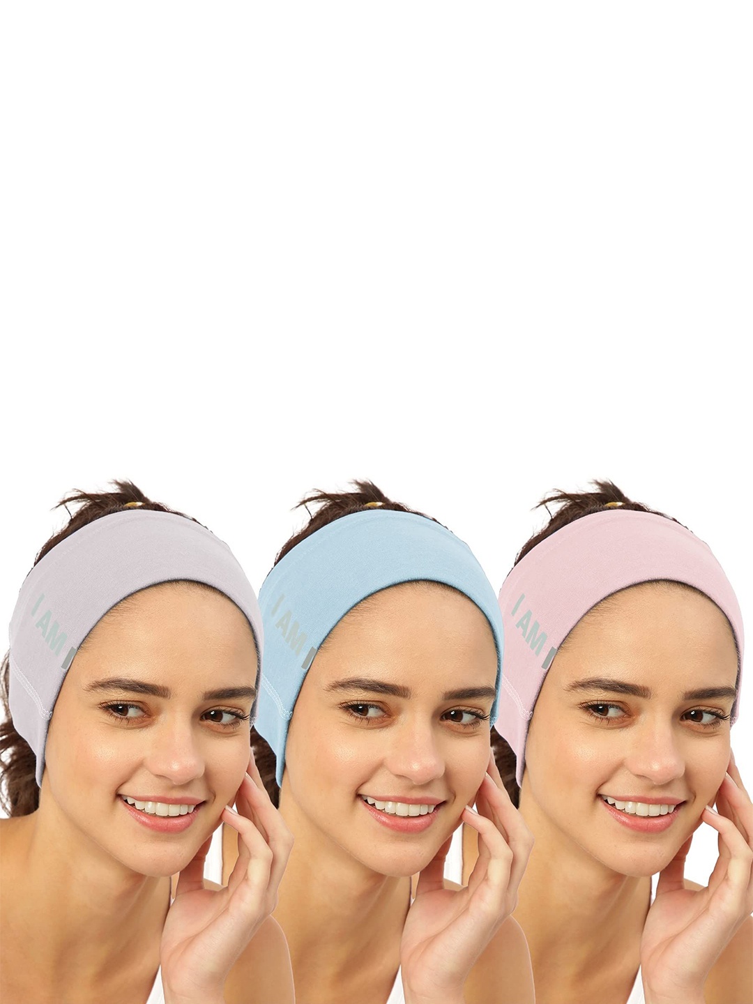 

FREECULTR Adults Pack Of 3 Bandana Headband, Blue
