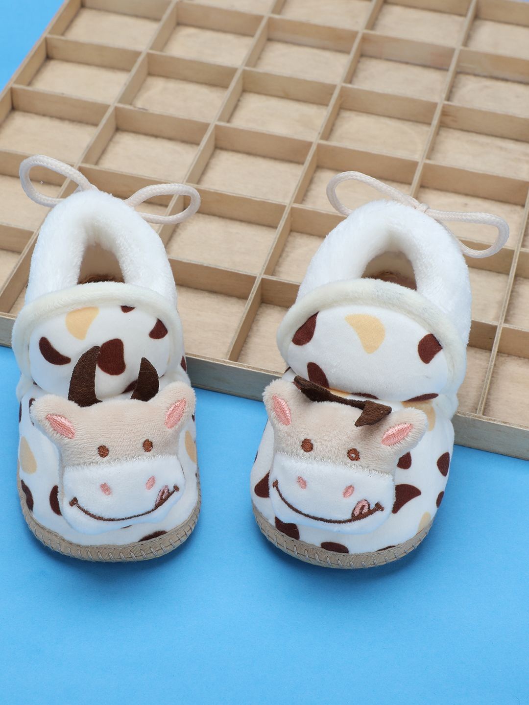 

Baby Moo Kids Cotton Booties, Beige