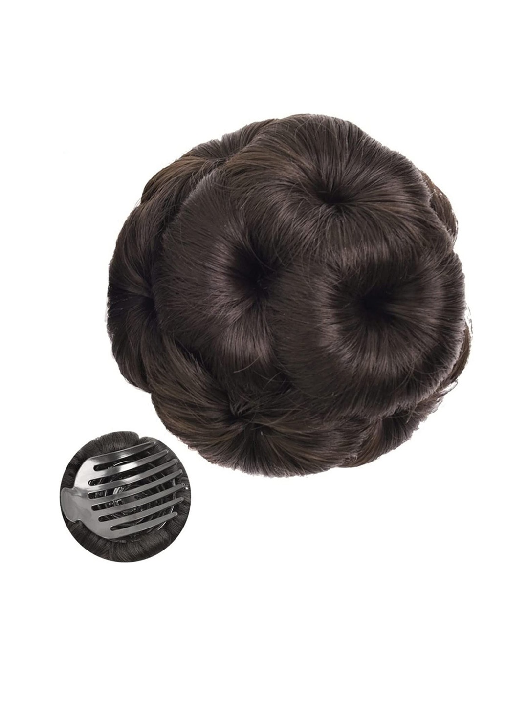 

D-Divine Clip-In Wavy Bun Hair Extension - Brown - 3 Inch