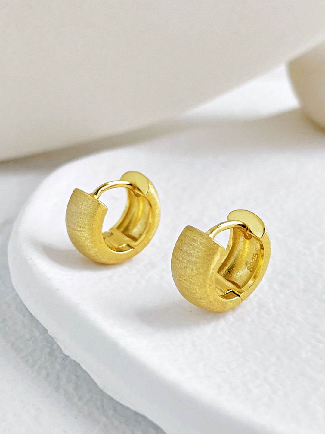 

MISS JO Contemporary Hoop Earrings, Gold
