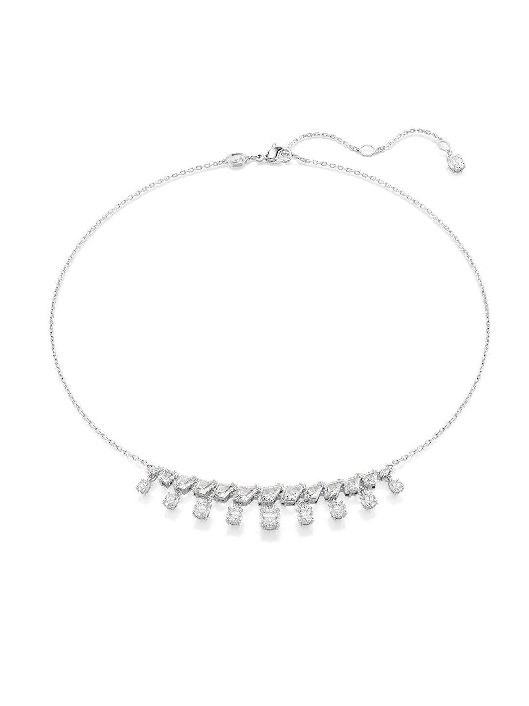 

SWAROVSKI Rhodium-Plated Crystals-Studded Necklace, Silver
