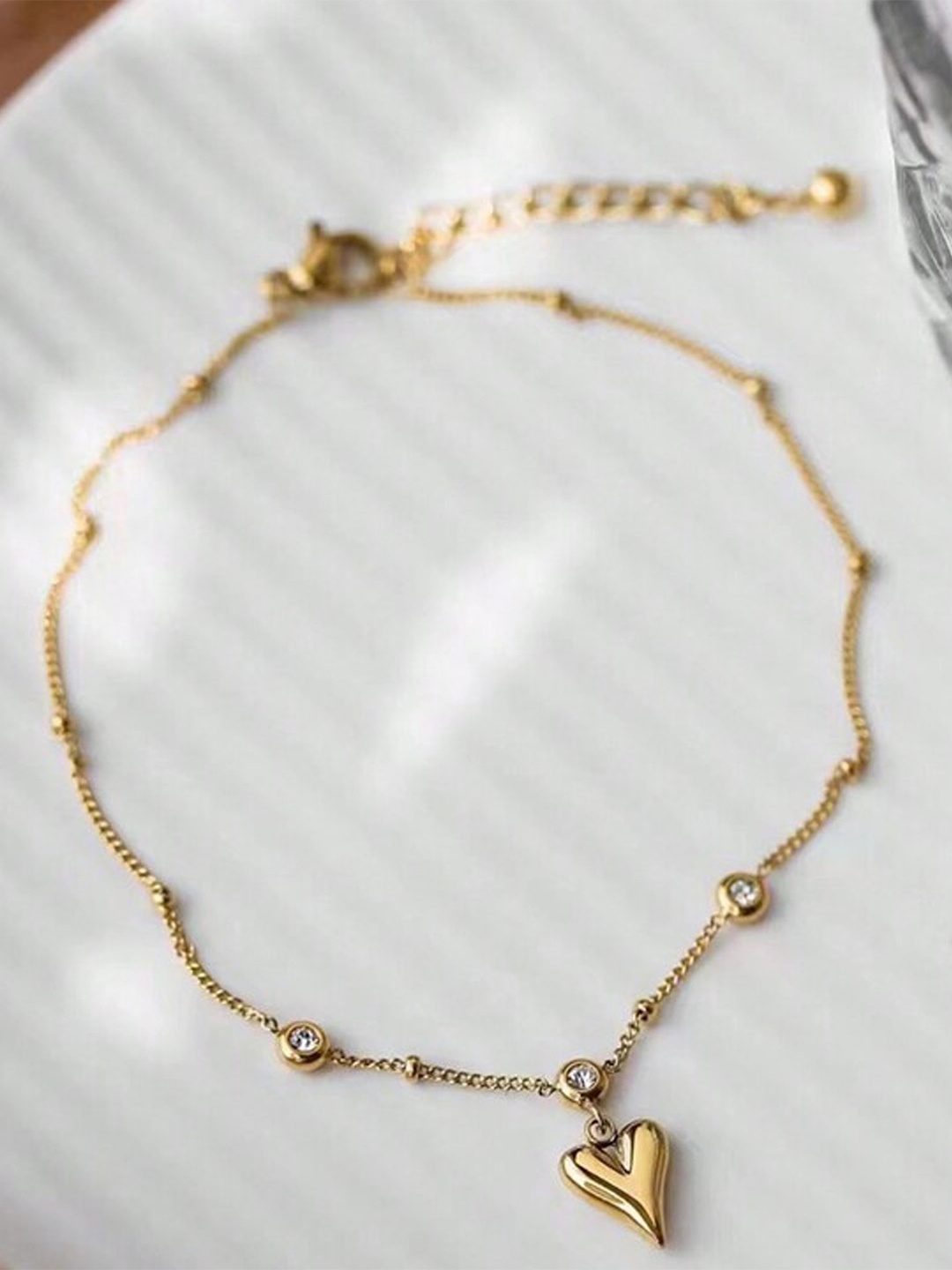 

Fashion Frill Gold-Plated Anklet