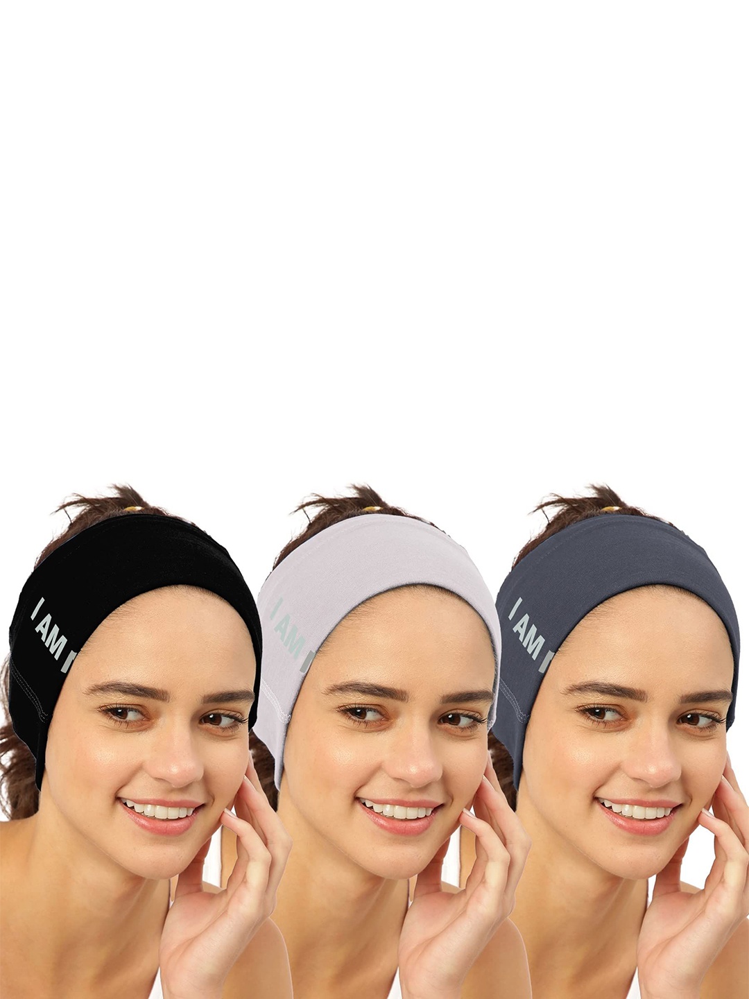 

FREECULTR Unisex Pack of 3 Bandana Headband, Grey