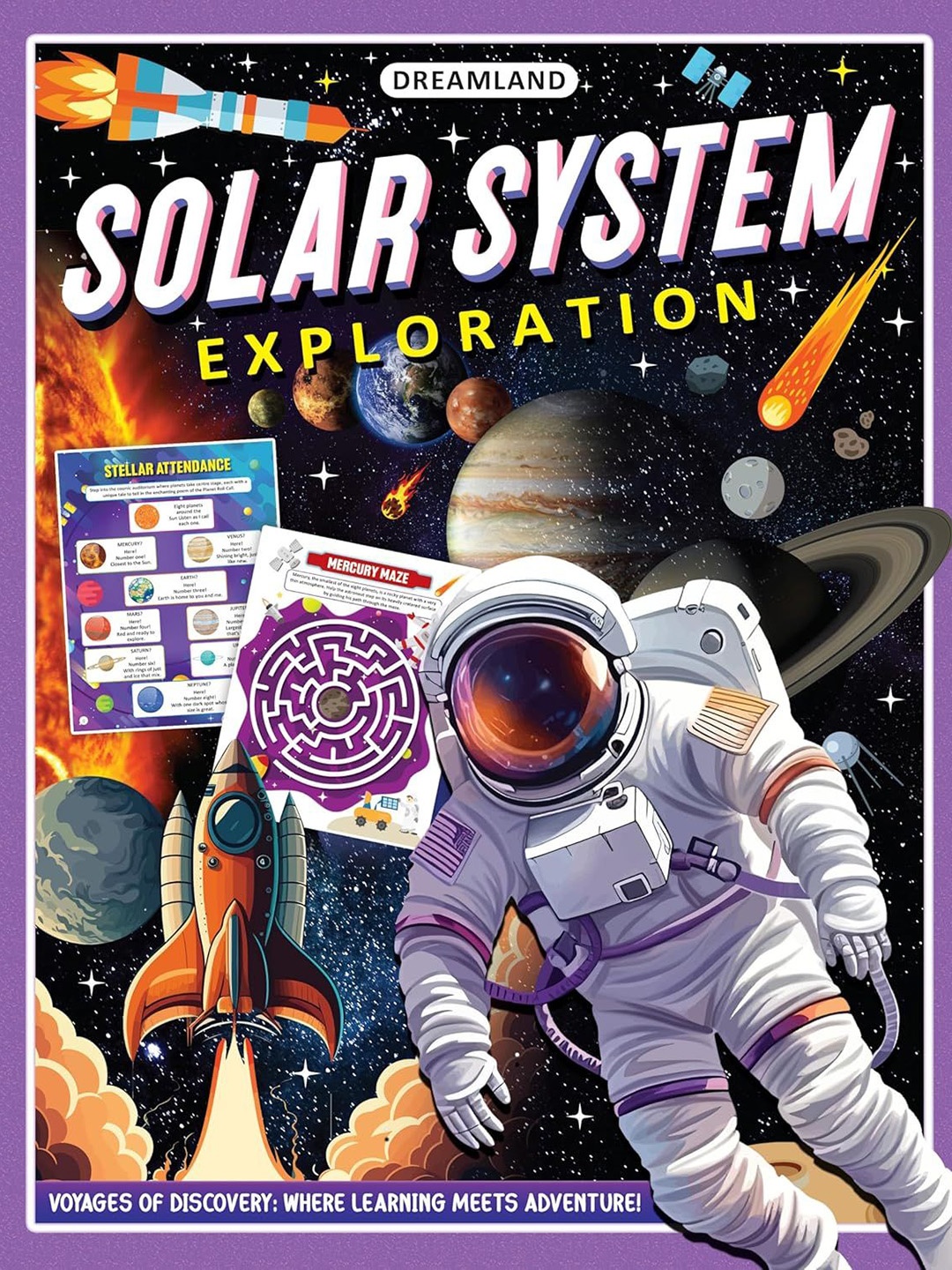 

Dreamland Solar System Exploration Activity Book Learning and Development Toys, Blue