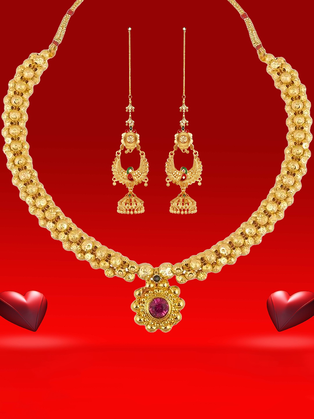 

Heer Collection Gold-Plated Jewellery Set