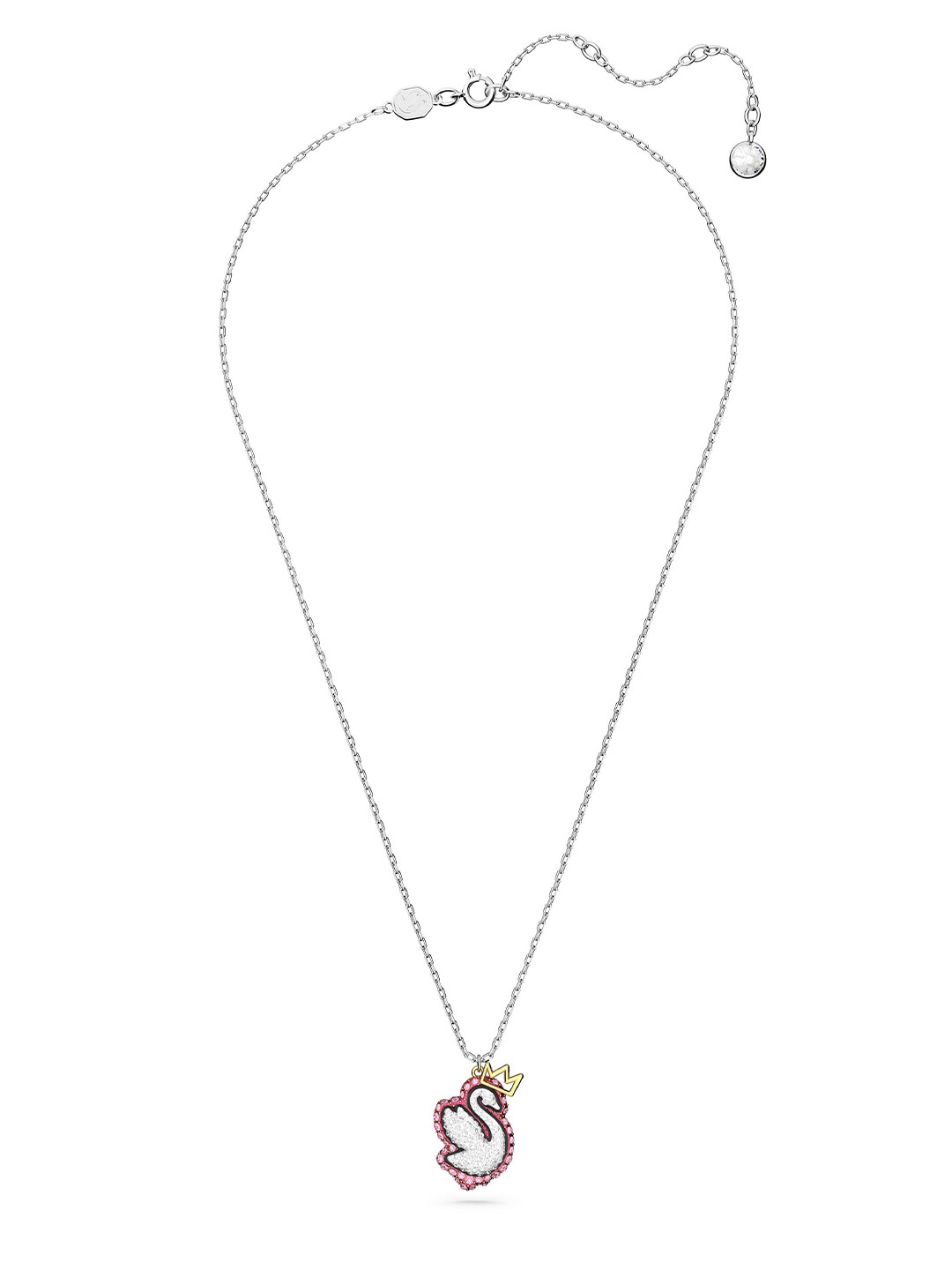 

SWAROVSKI Rhodium Plated Crystal Stone Studded Chain, Silver