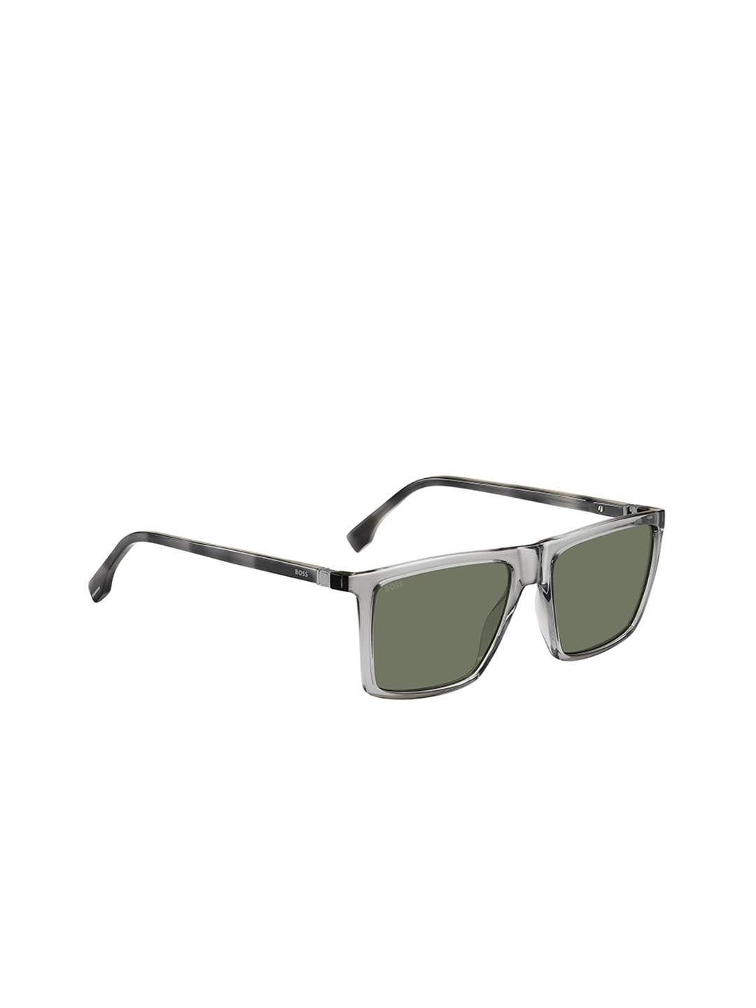 

HUGO Men Square Sunglasses with UV Protected Lens 205956AH656QT, Green