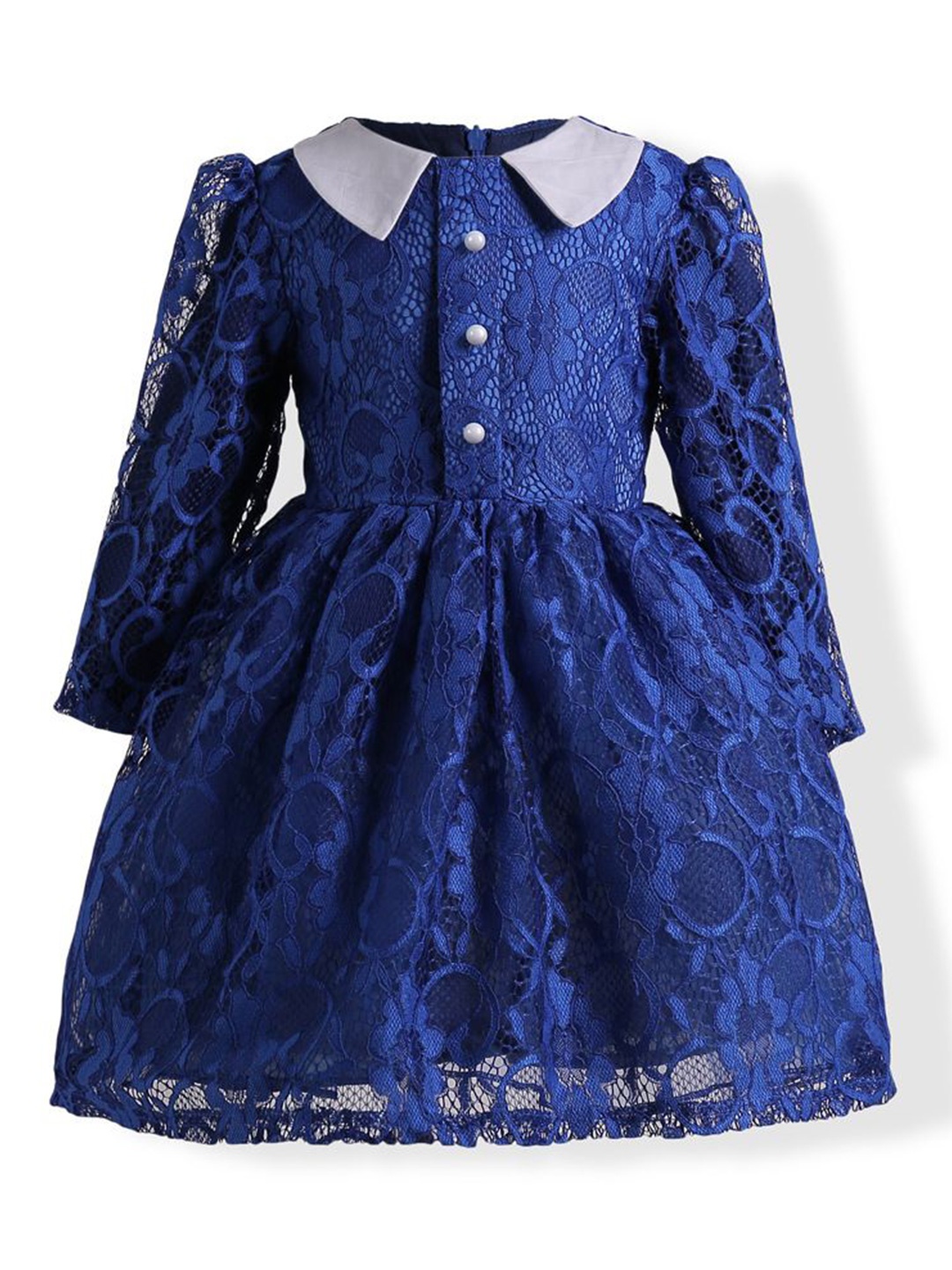 

Wish little Kids - Girls Lace A-Line Dress, Blue