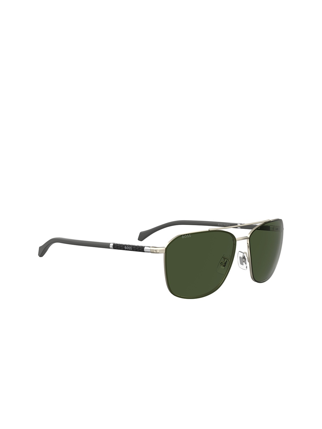 

HUGO Men Square Sunglasses with UV Protected Lens, Green