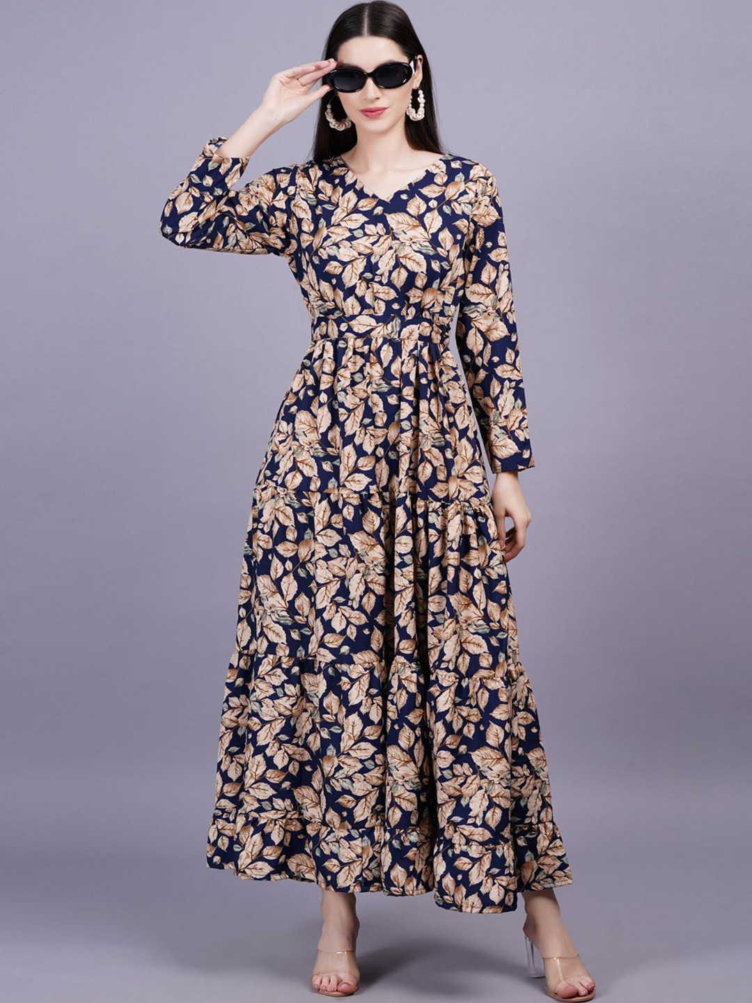 

BAESD Women Fit & Flare Maxi Dress, Blue