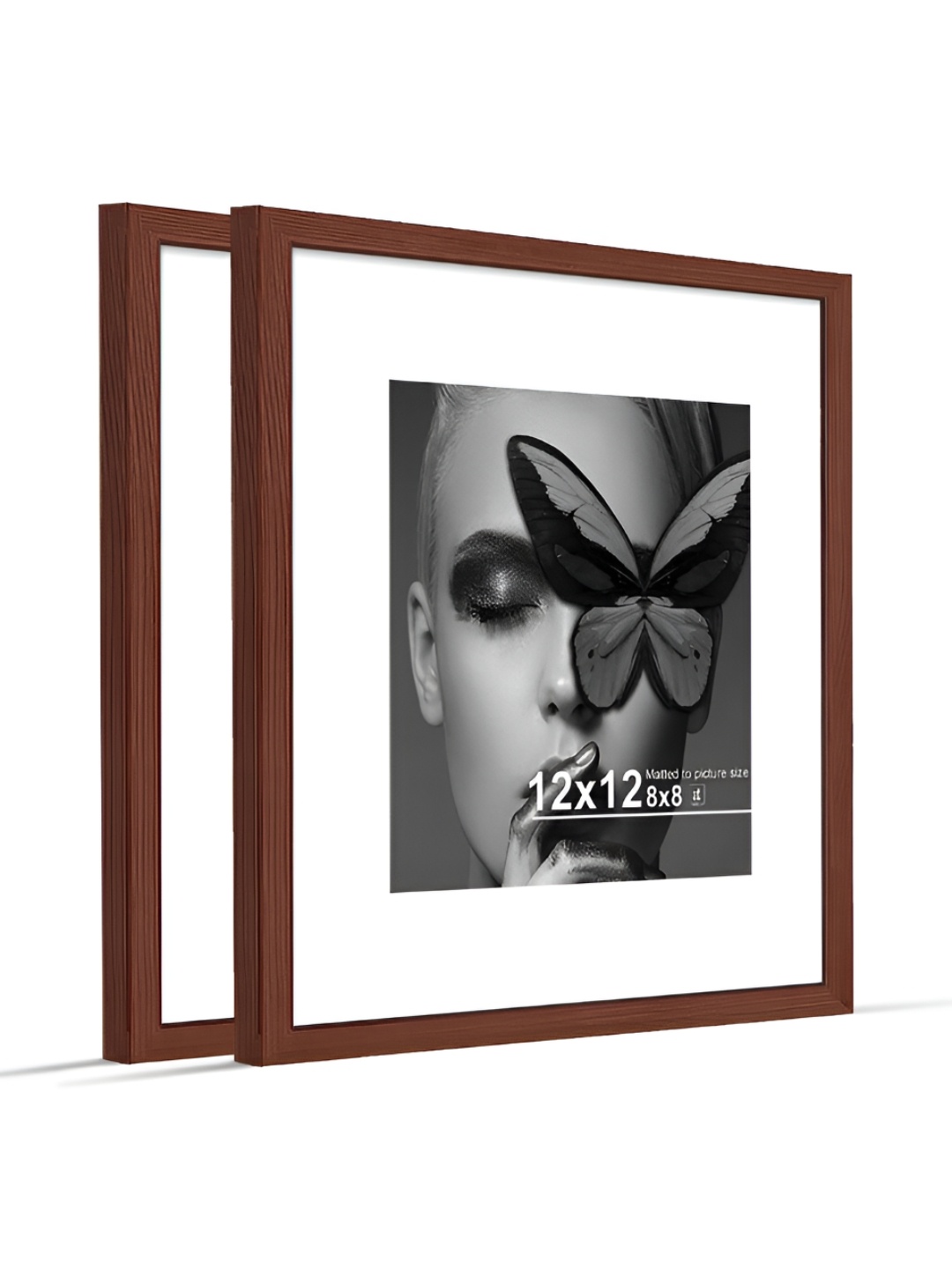 

Art Street Brown Set of 2 Wood Document Wall Photo Frames for Certificates & Home Decor