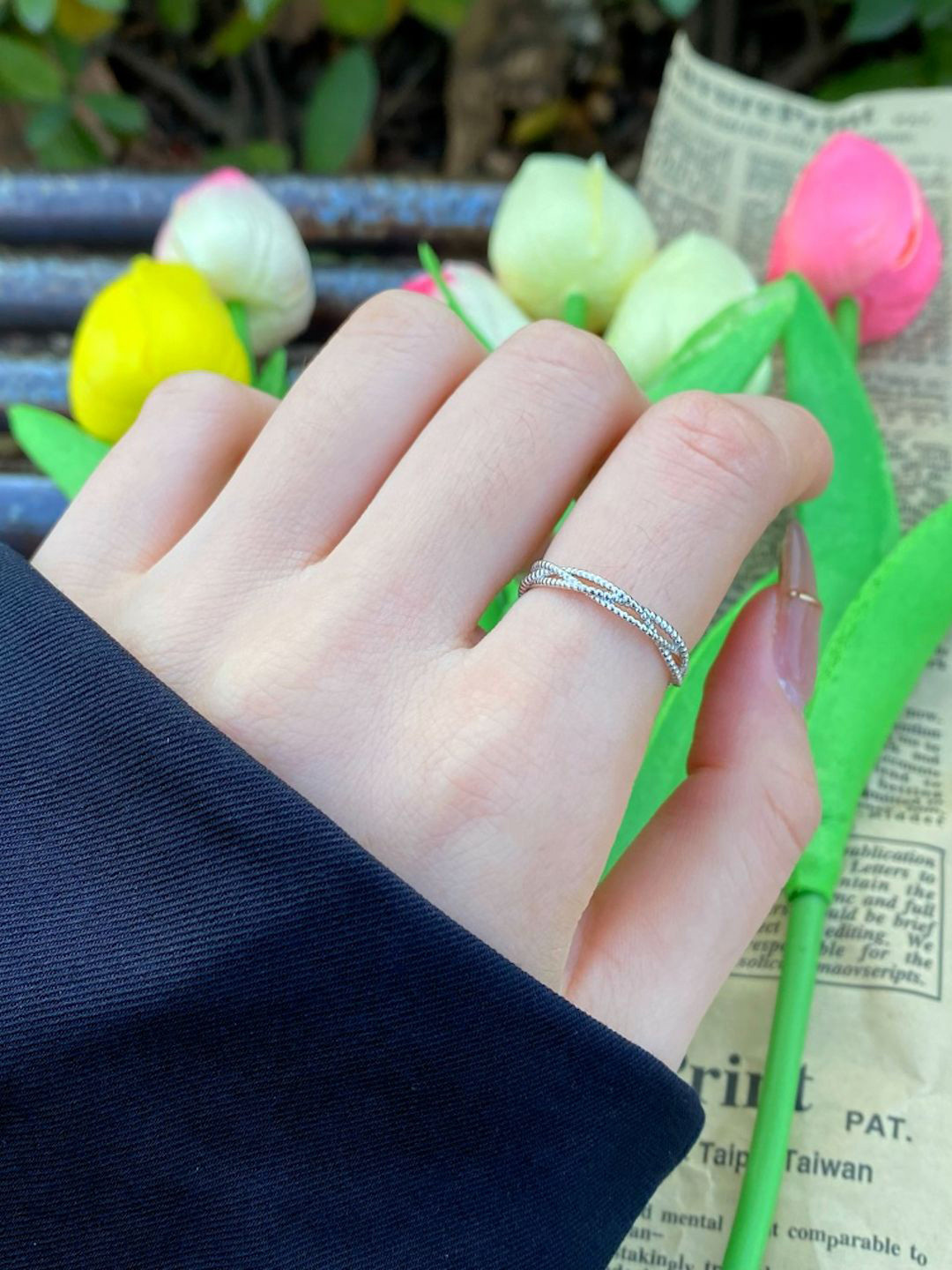 

MISS JO Silver-Plated Finger Ring