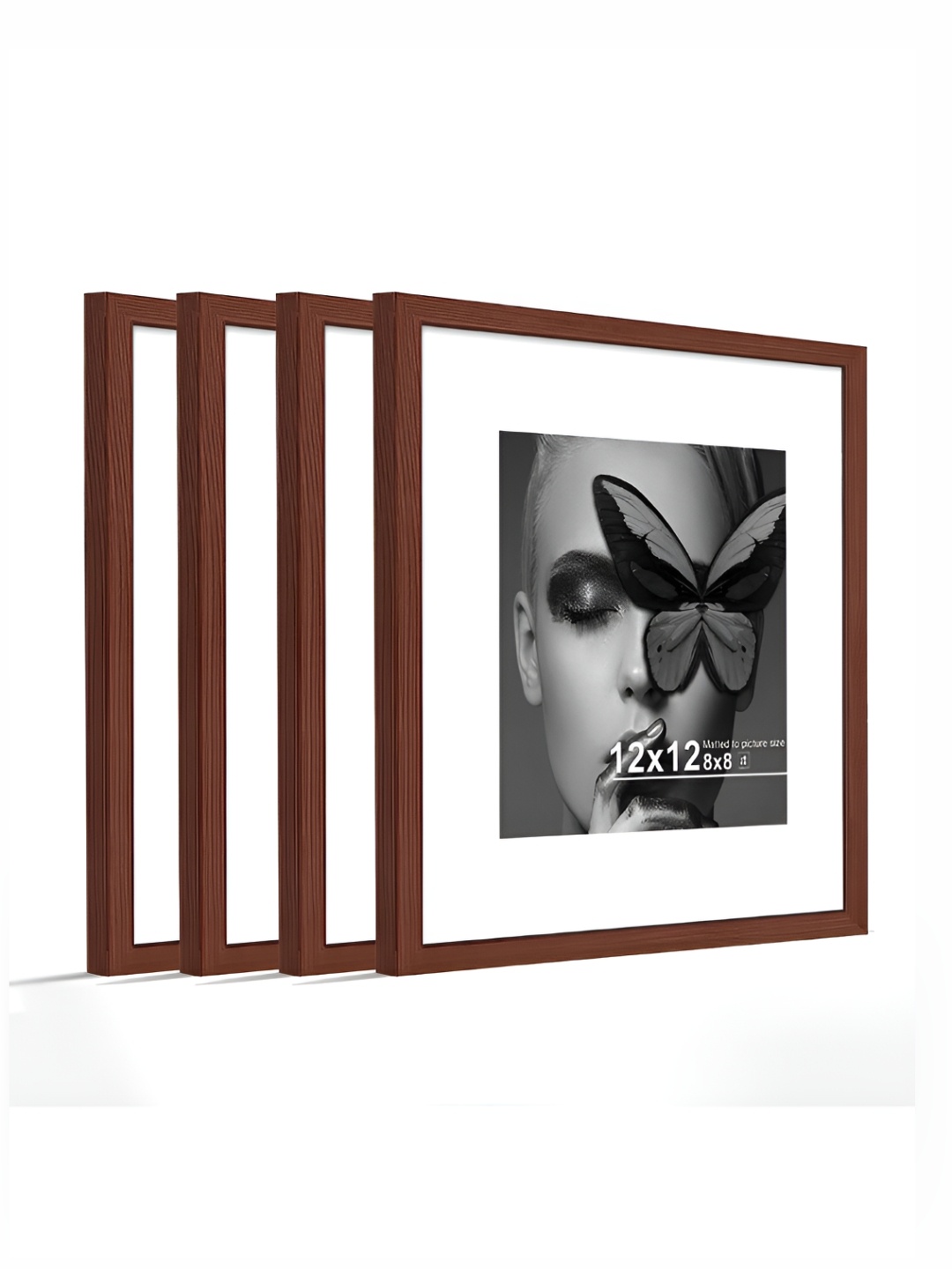 

Art Street Brown Set of 4 Wall Photo Frame For Certificates & Home Decor