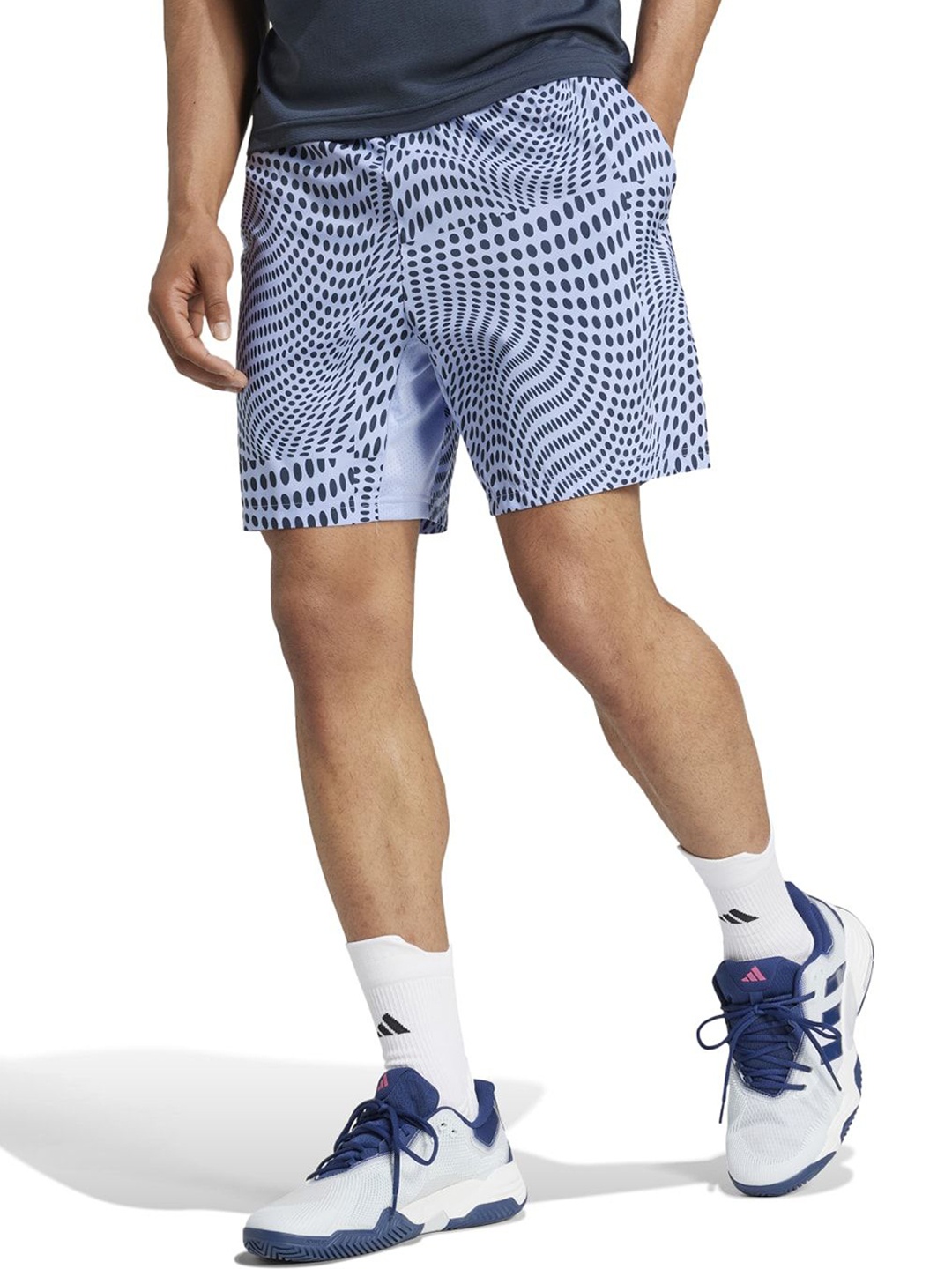 

ADIDAS Men Printed Club Graph Shorts, Blue