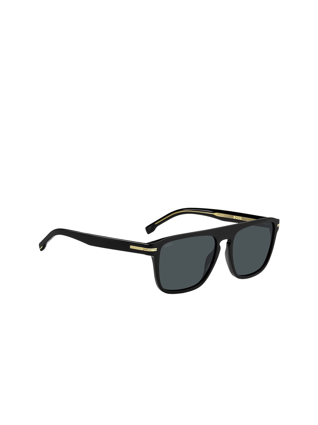 

HUGO Men Other Sunglasses with UV Protected Lens, Black