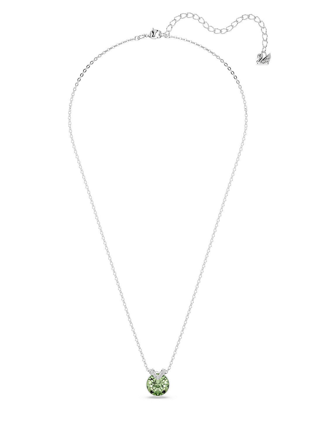 

SWAROVSKI Rhodium Plated Crystal Stone Studded Pendant, Silver