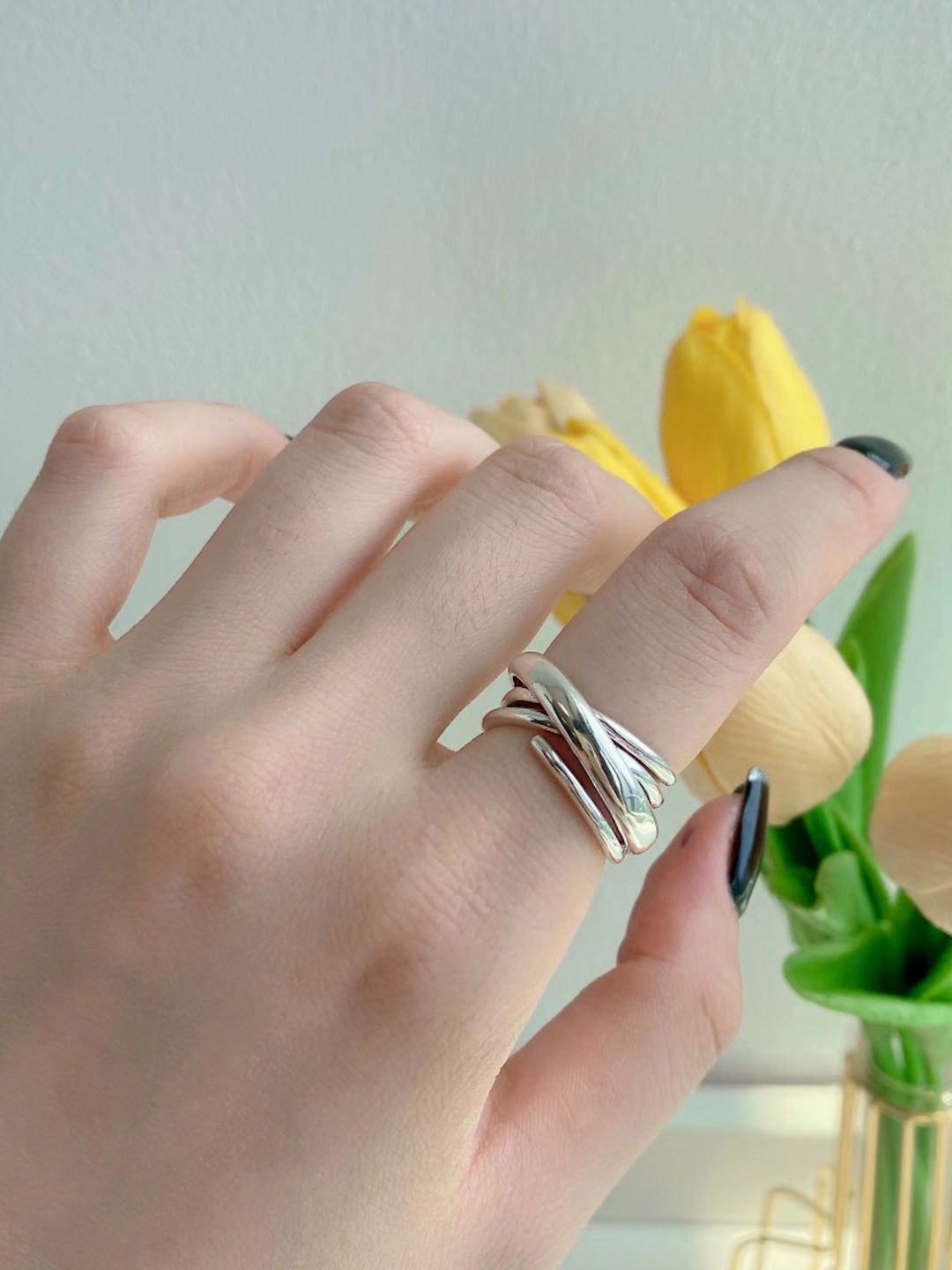 

MISS JO Silver-Plated Finger Ring