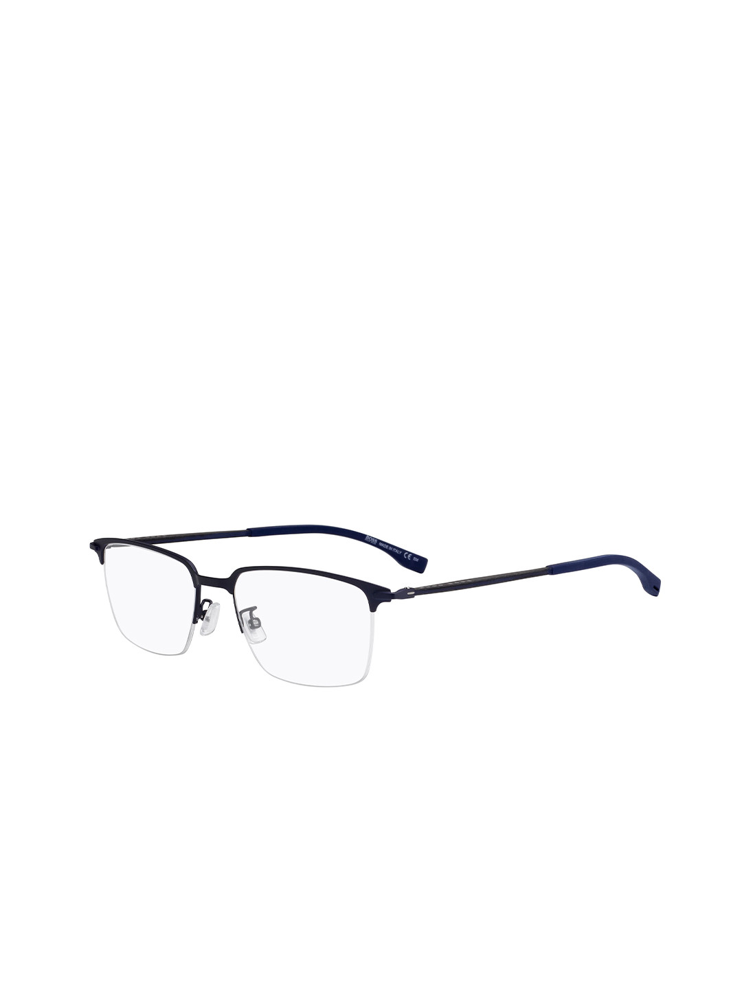 

HUGO Men Half Rim Square Frames, Blue