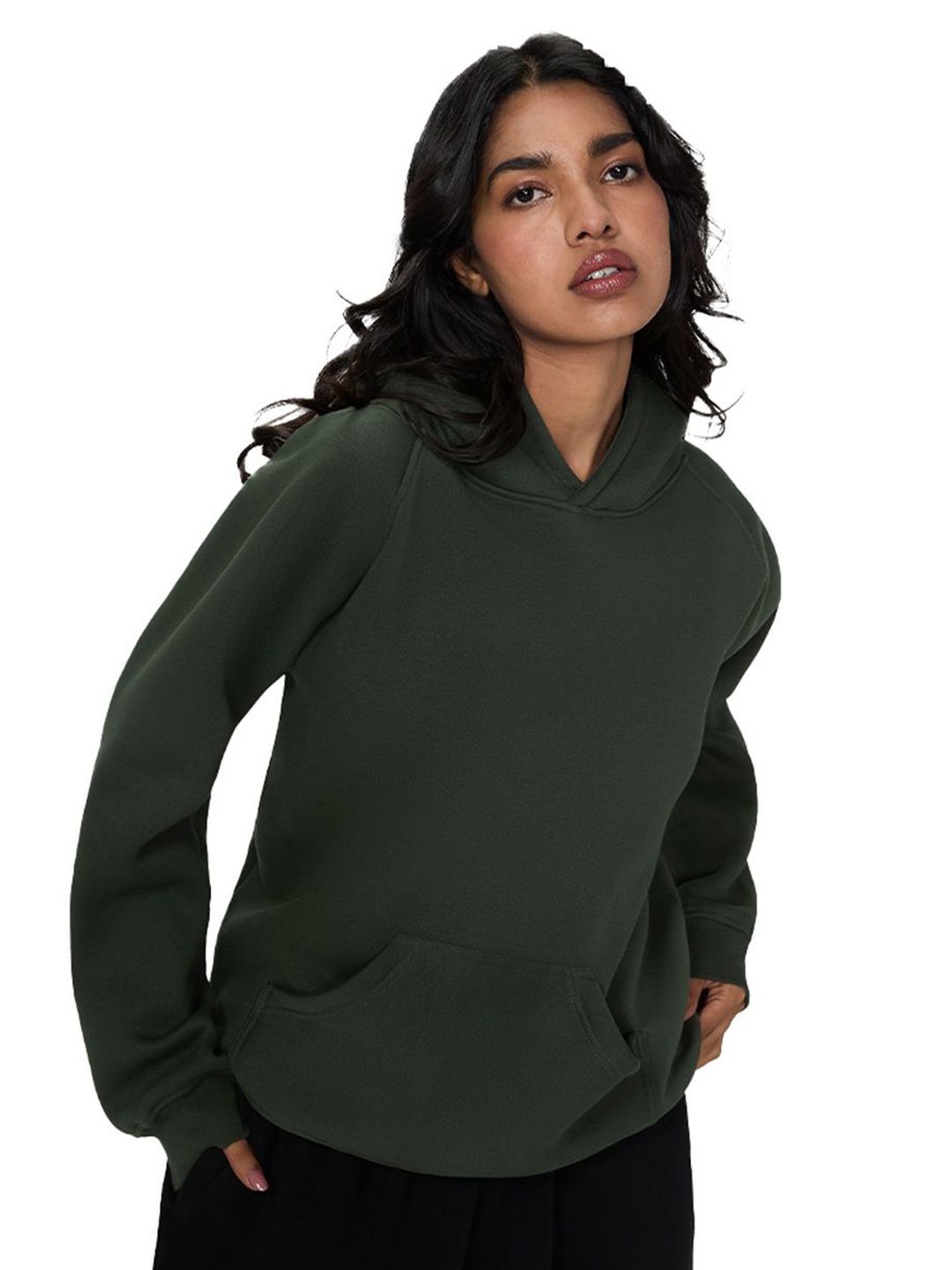 

Ludic Unisex Hooded Sweatshirt with Fleece Lining, Green