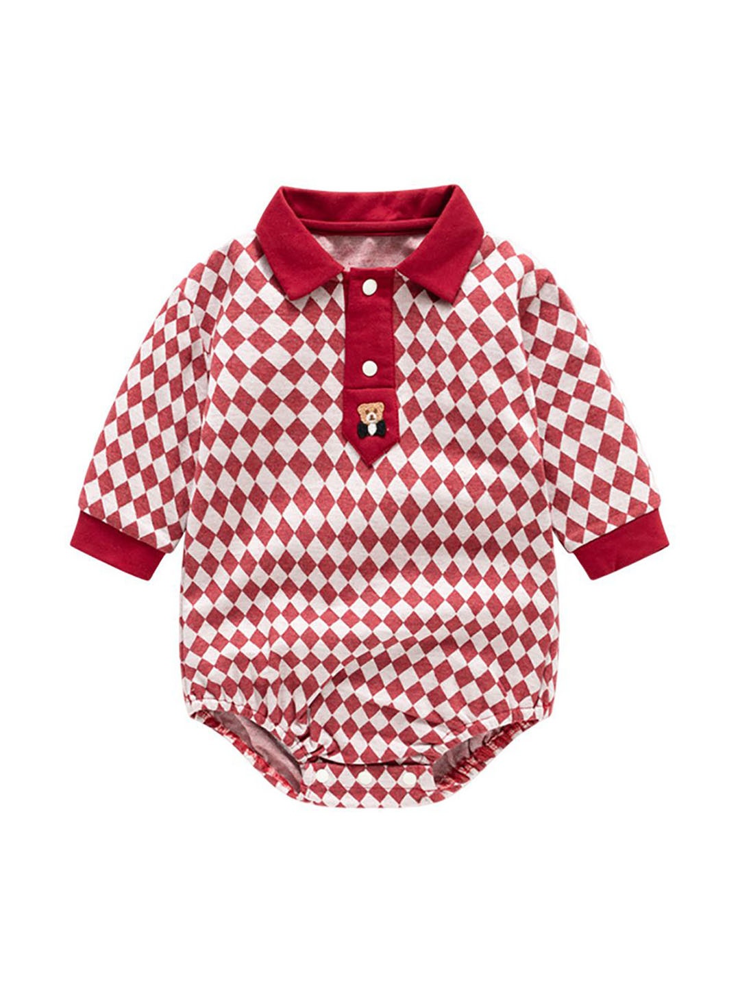 

StyleCast x Revolte Infant Boys Printed Cotton Bodysuit, Red