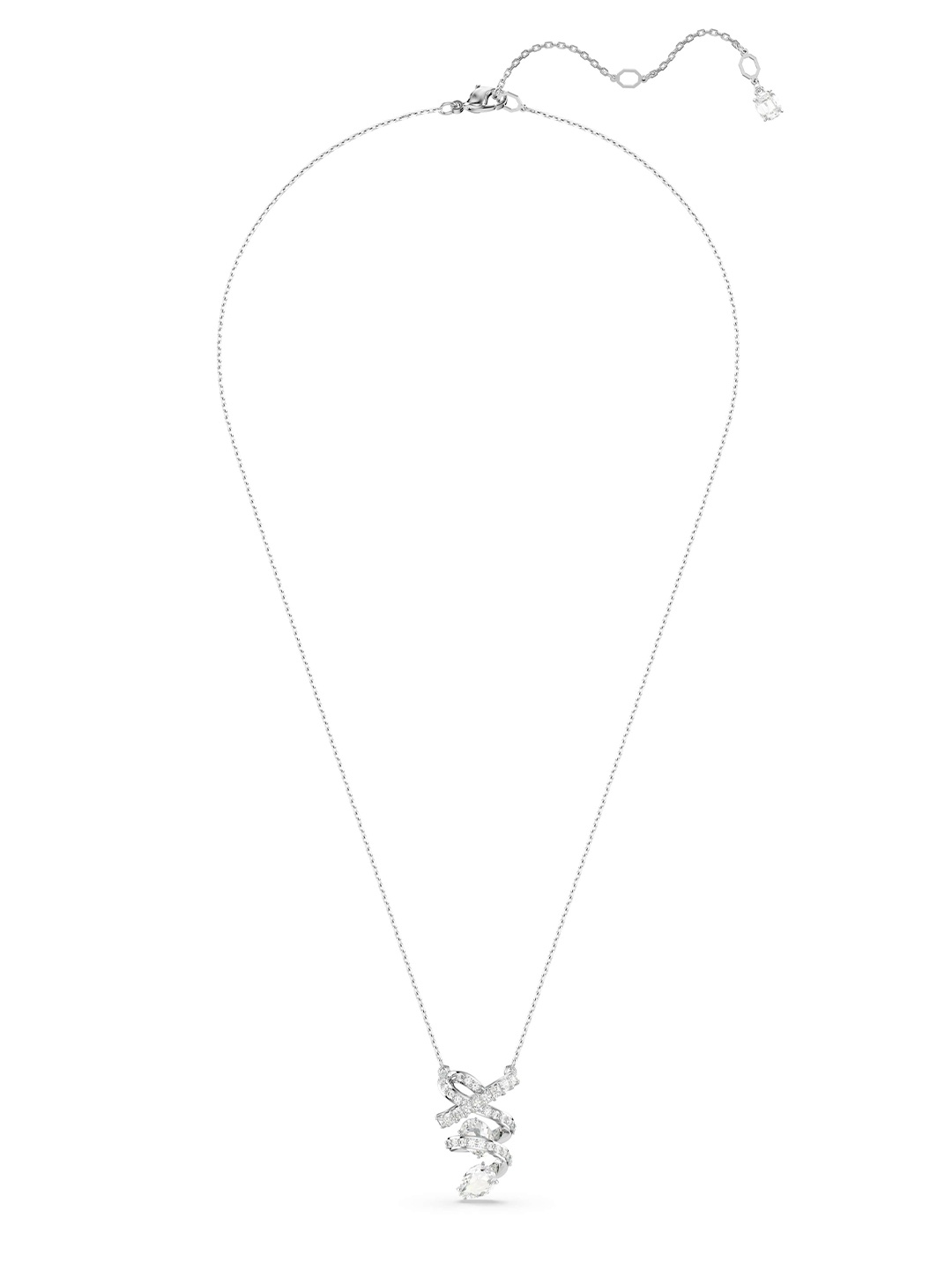 

SWAROVSKI Rhodium-Plated Crystals Stone Studded Chain, Silver