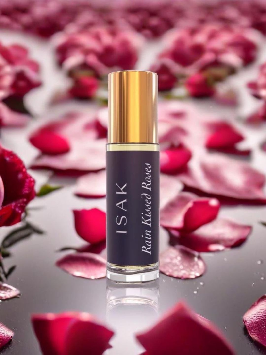 

Isak Rain Kissed Roses Attar - 3ml, Black