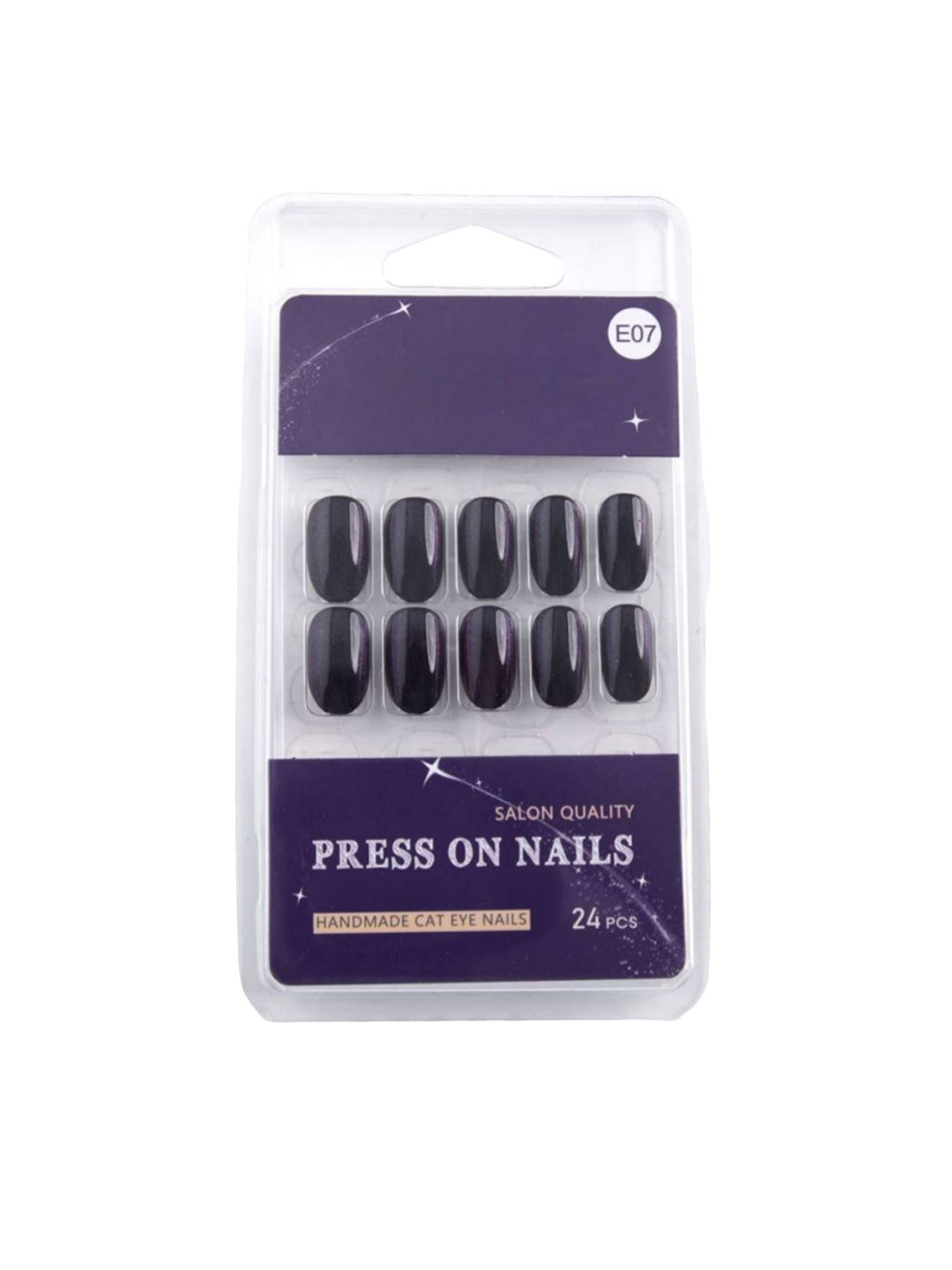 

RANORE Set Of 24 Cat Eye Press On Nails - E07 -, Blue
