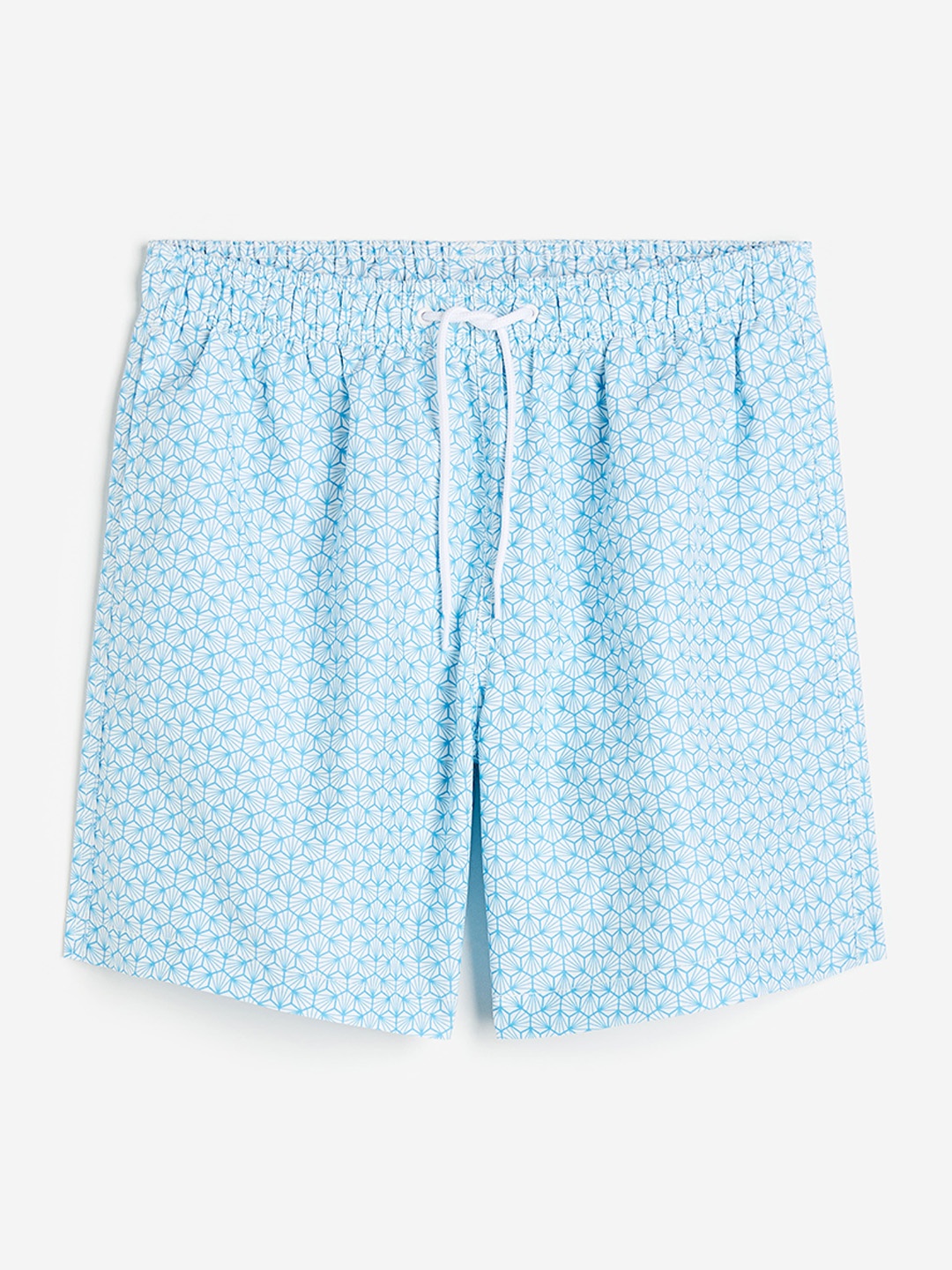 

H&M Men Patterned Swim Shorts, Blue