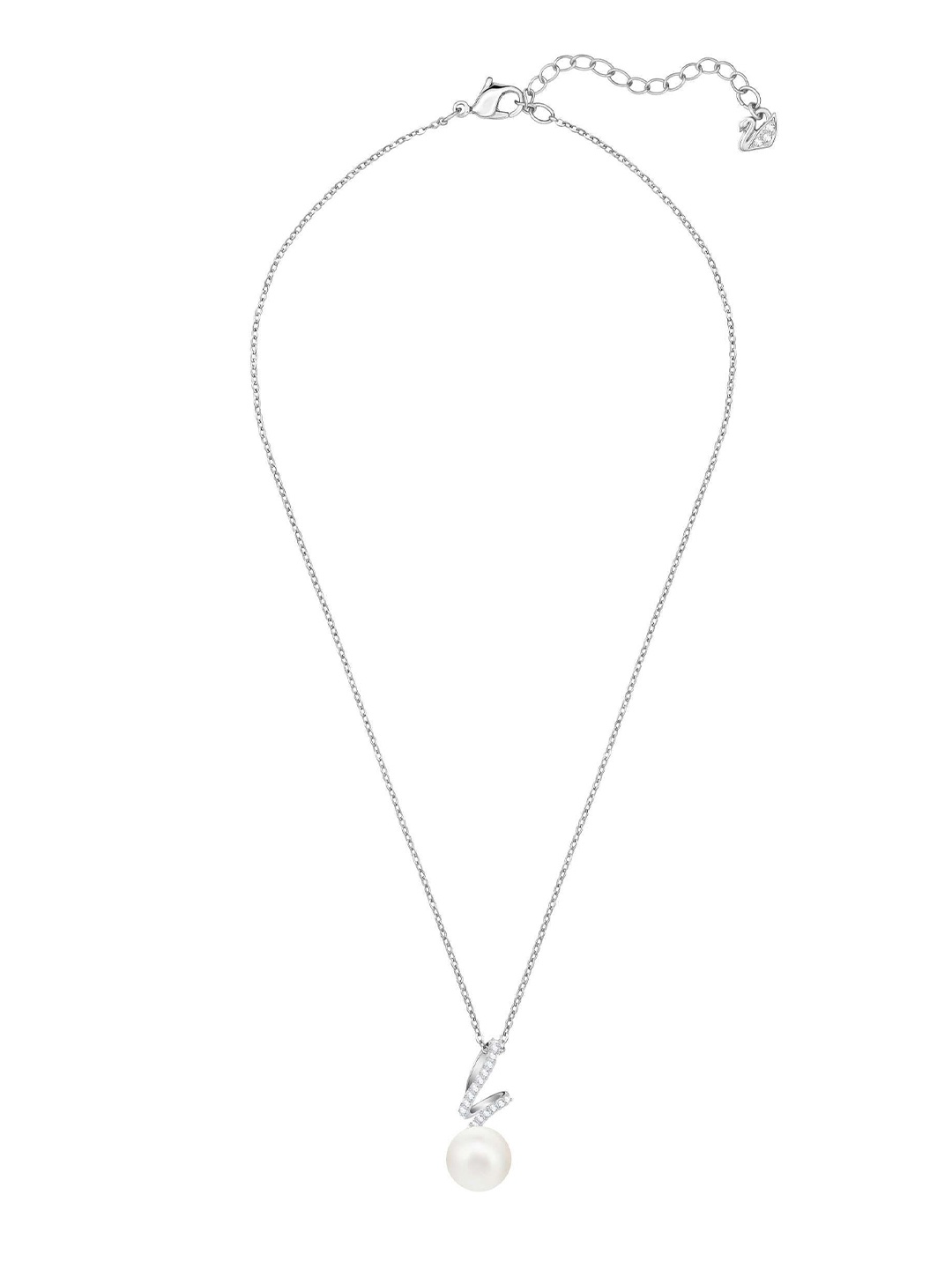 

SWAROVSKI Rhodium-Plated Pendant With Chain, Silver