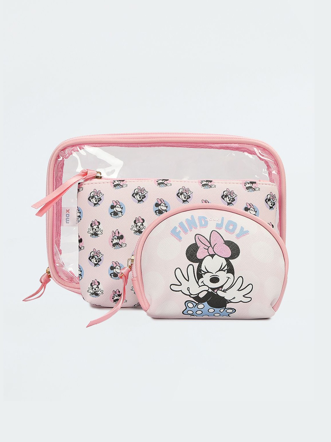 

max Set of 3 Other Prints Pouch Travel Accessory, Transparent