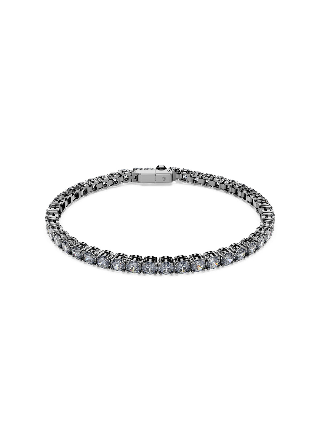 

SWAROVSKI Ruthenium Plated Crystal Studded Bracelet, Silver