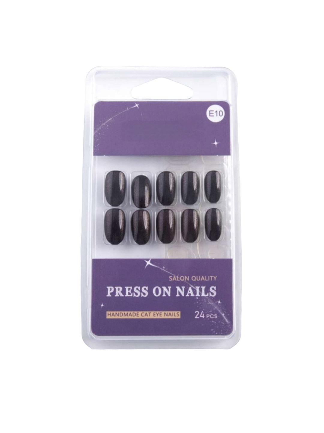 

RANORE 24 Pieces Cat Eye Press On Nails - E10, Violet