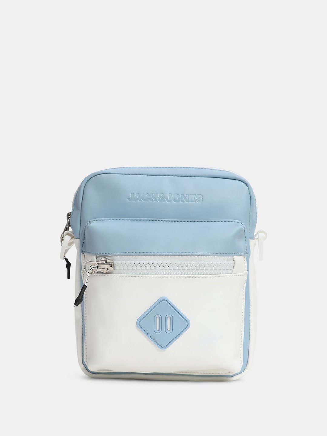 

Jack & Jones Colourblocked Structured Sling Bag, Blue