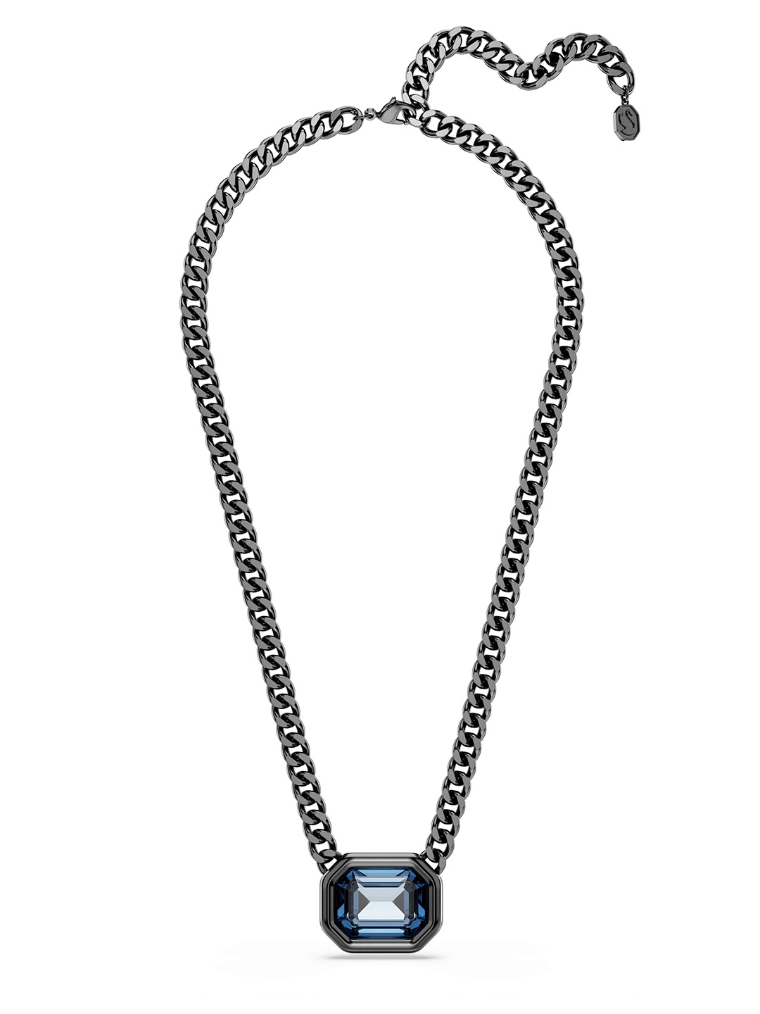 

SWAROVSKI Ruthenium Plated & Crystal Studded Necklace, Black