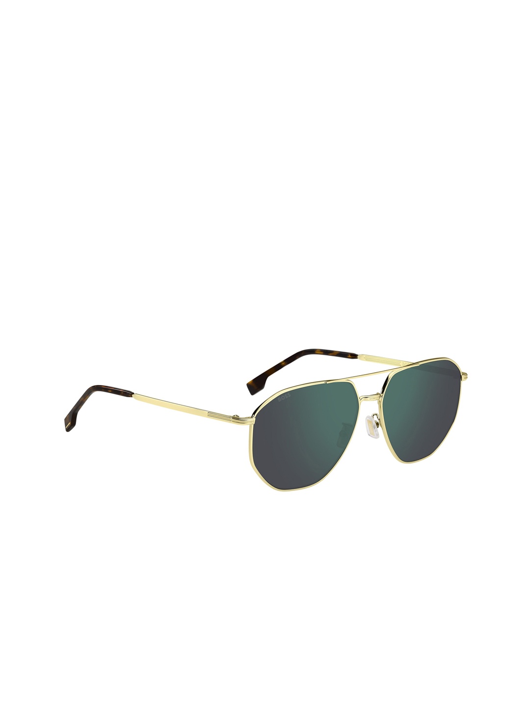 

HUGO Men Other Sunglasses with UV Protected Lens 2064698075670-BLACK, Gold