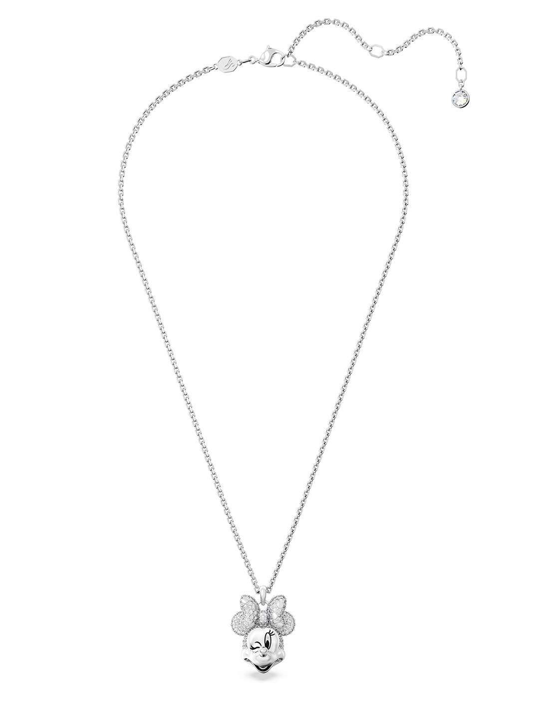 

SWAROVSKI Rhodium-Plated Contemporary Pendants with Chains, Silver